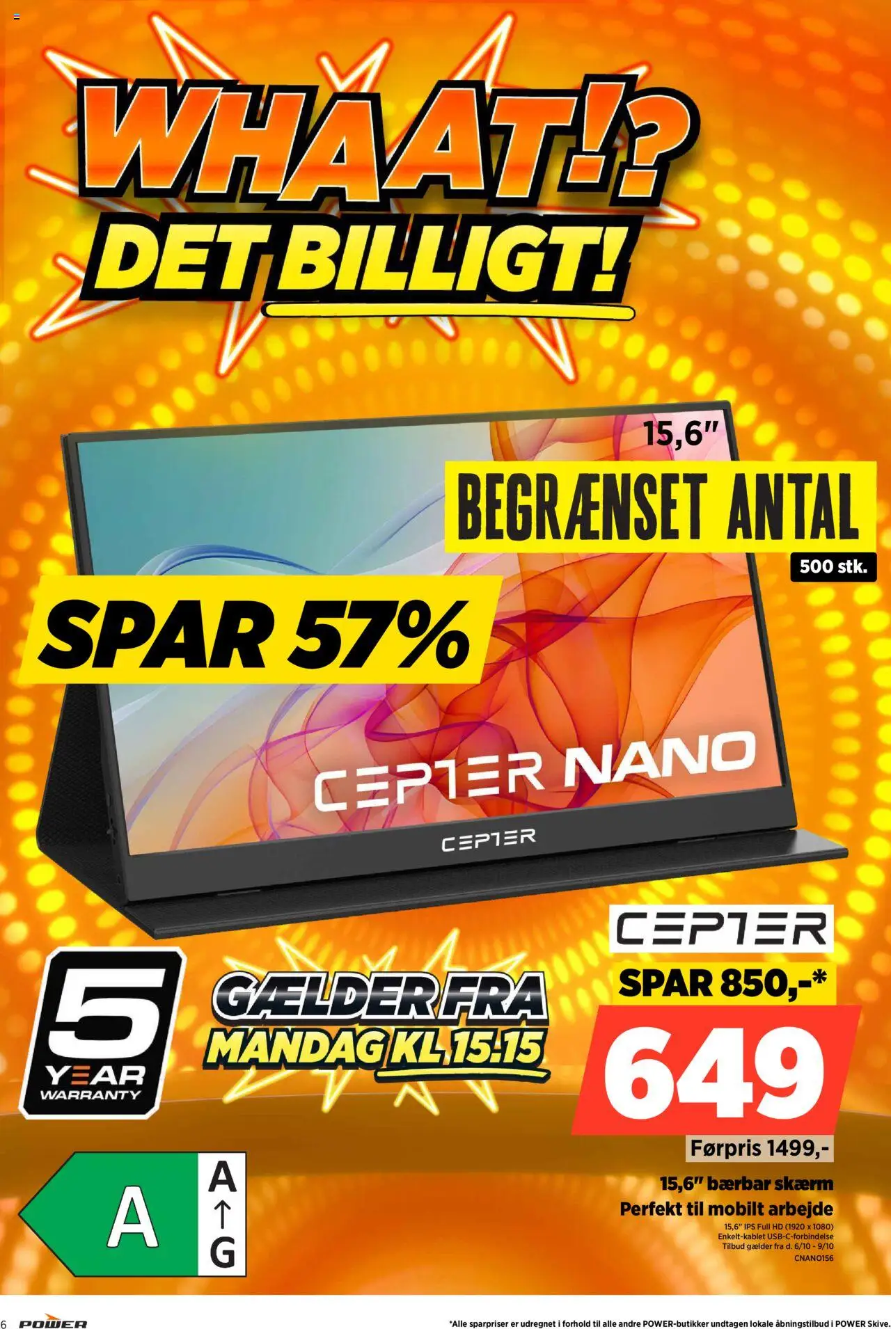 Power tilbudsavis – gyldig fra 03.10.2025 | Side: 6 | Produkter: Skærm