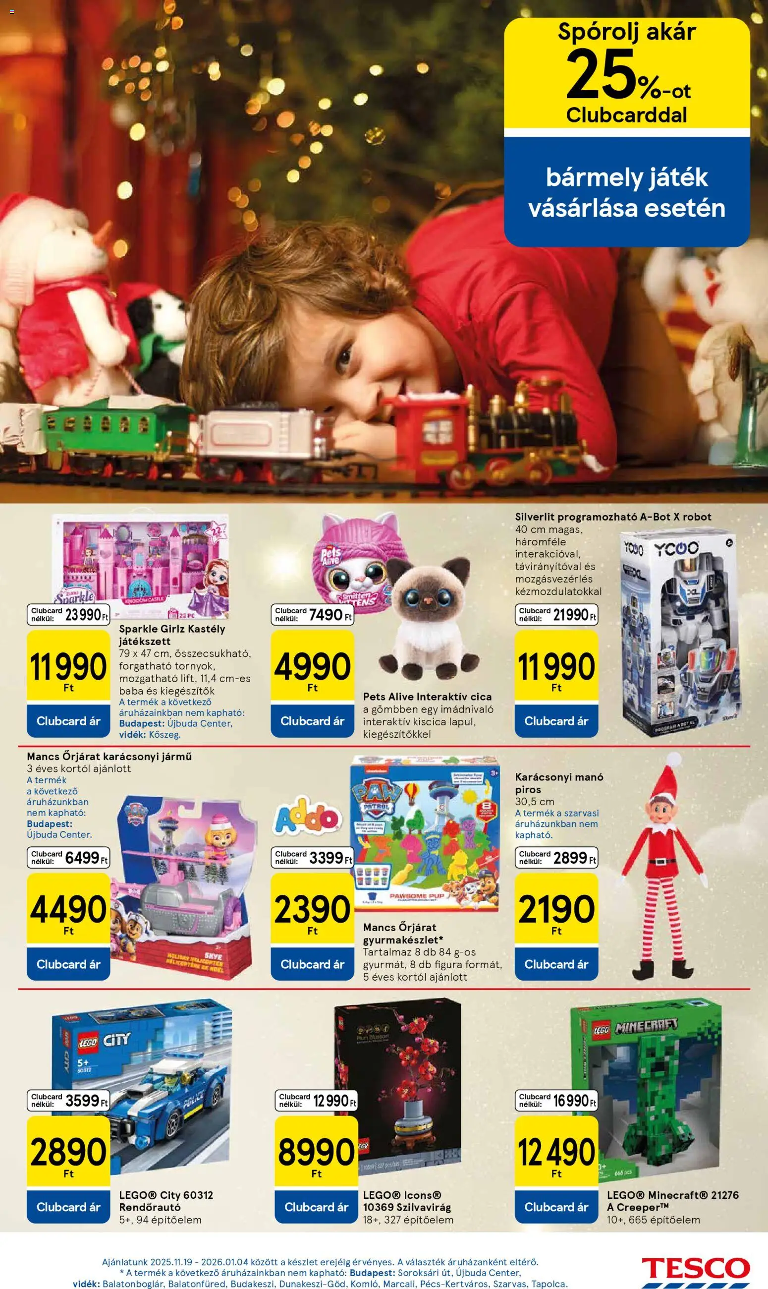 Tesco akciós ujság - amely érvényes a következő dátumtól: 27.11.2025 | Oldal: 13 | Termékek: PC, Játék, Robot