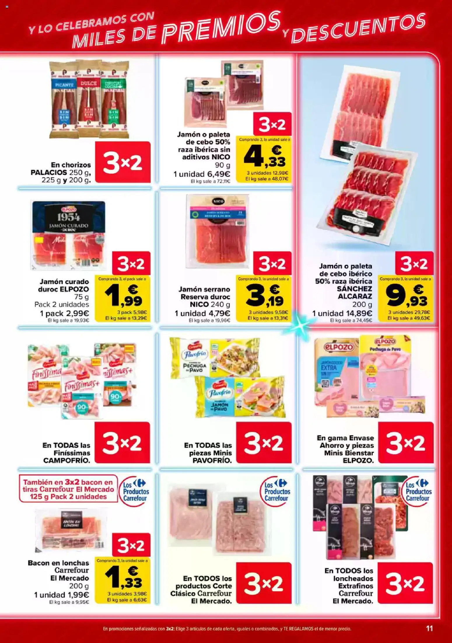 Carrefour folleto │ válido desde el 23.04.2026 | Página: 11 | Productos: Jamón serrano, Jamón