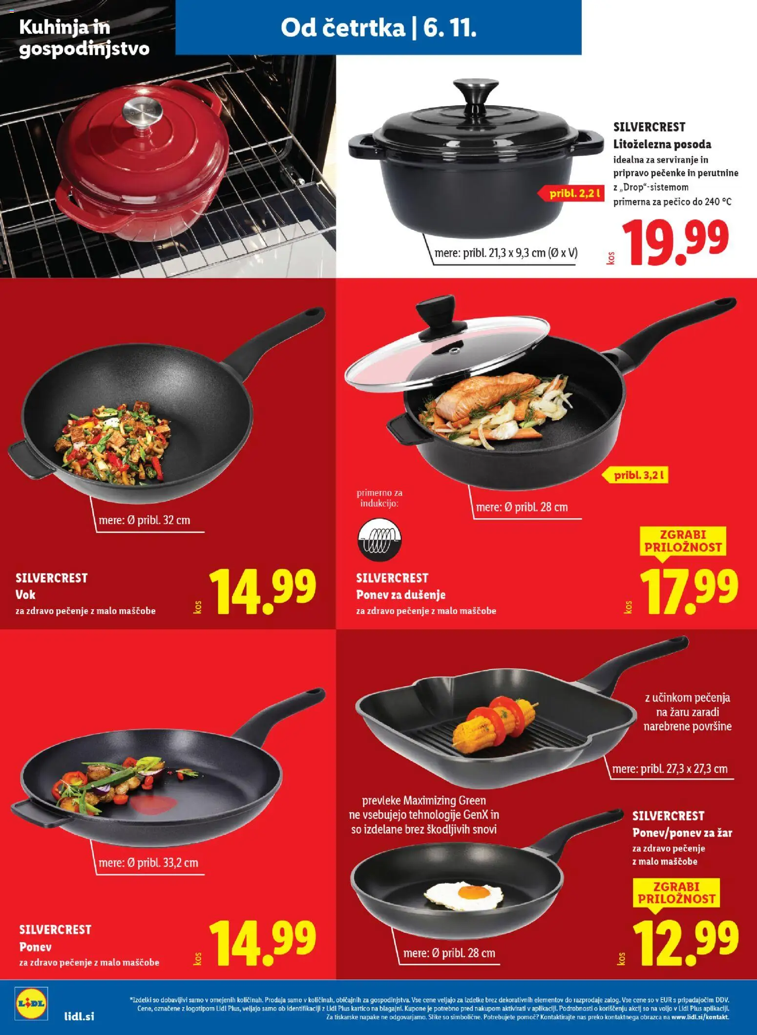 Novi Lidl katalog ponudbe – veljaven od 06.11.2025 | Stran: 32 | Izdelki: Zar, Kuhinja