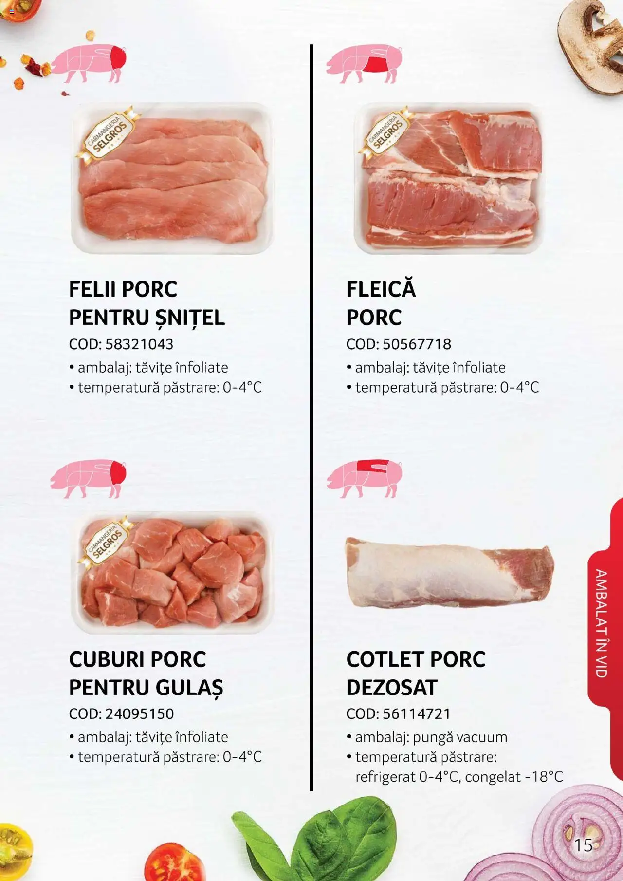 Catalog Selgros - Carne – valabil de la 27.04.2023 | Pagină: 15 | Produse: Pungă, Lait de coco, Cotlet porc, Gulaș