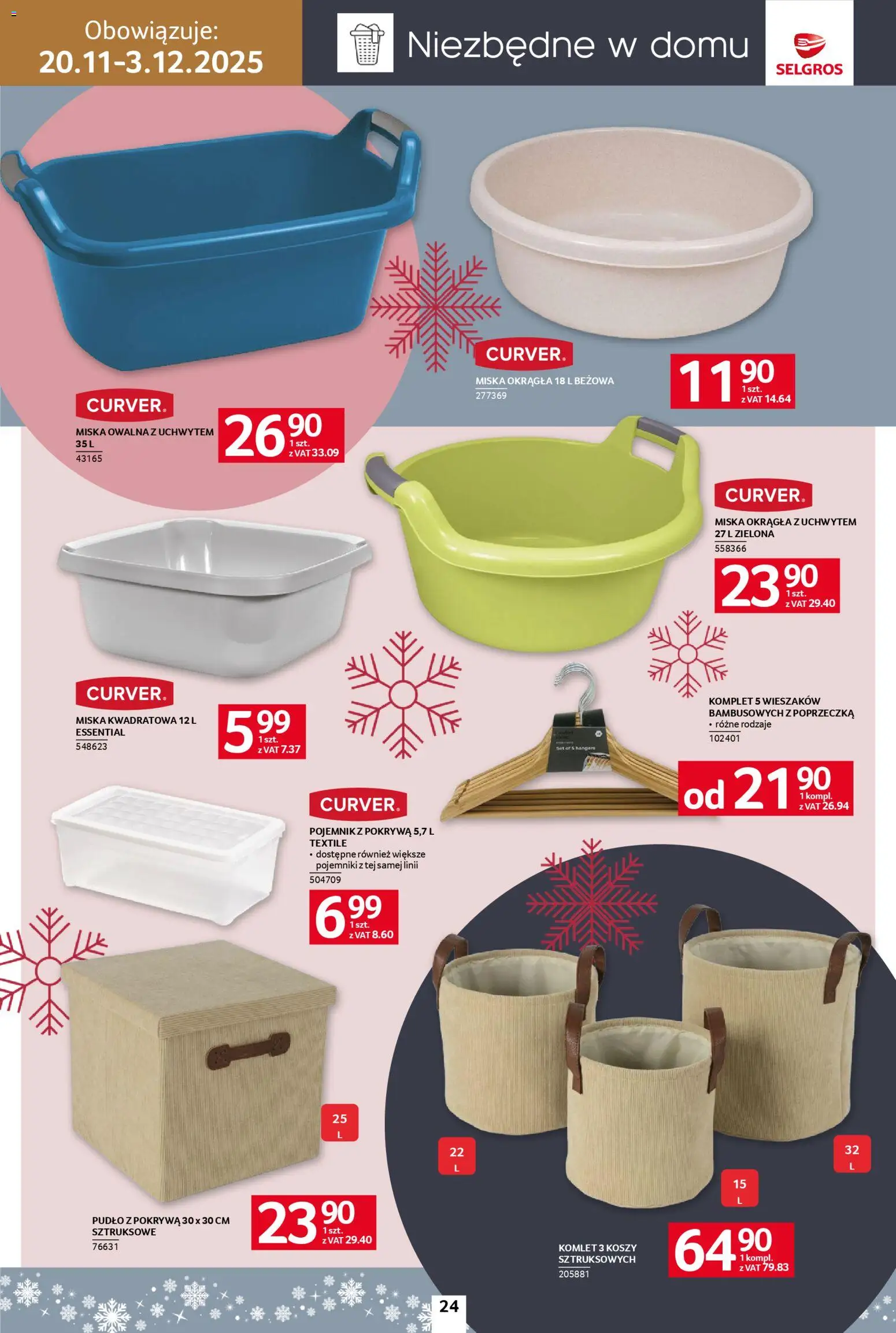 Selgros cash&carry Gazetka - Home&Deco od 20.11.2025 | Strona: 24