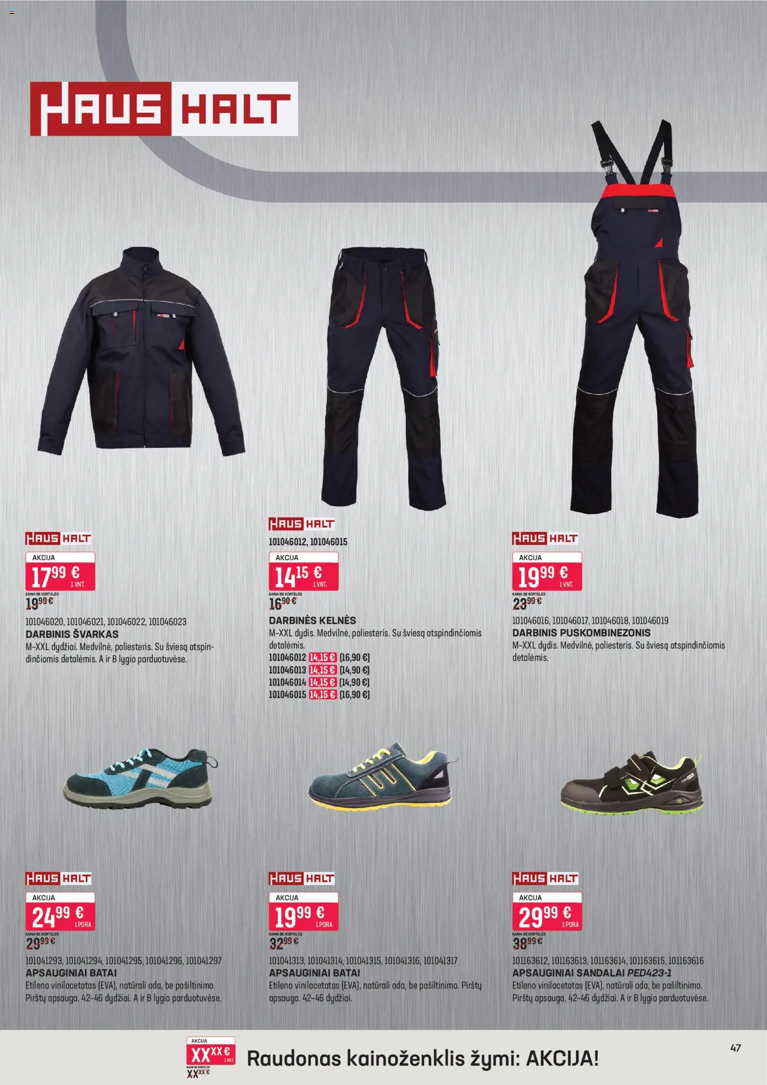 Senukai akcijos nuo 15.04.2026 | Puslapis: 47 | Prekių: Švarkas, Kelnes, Sandalai