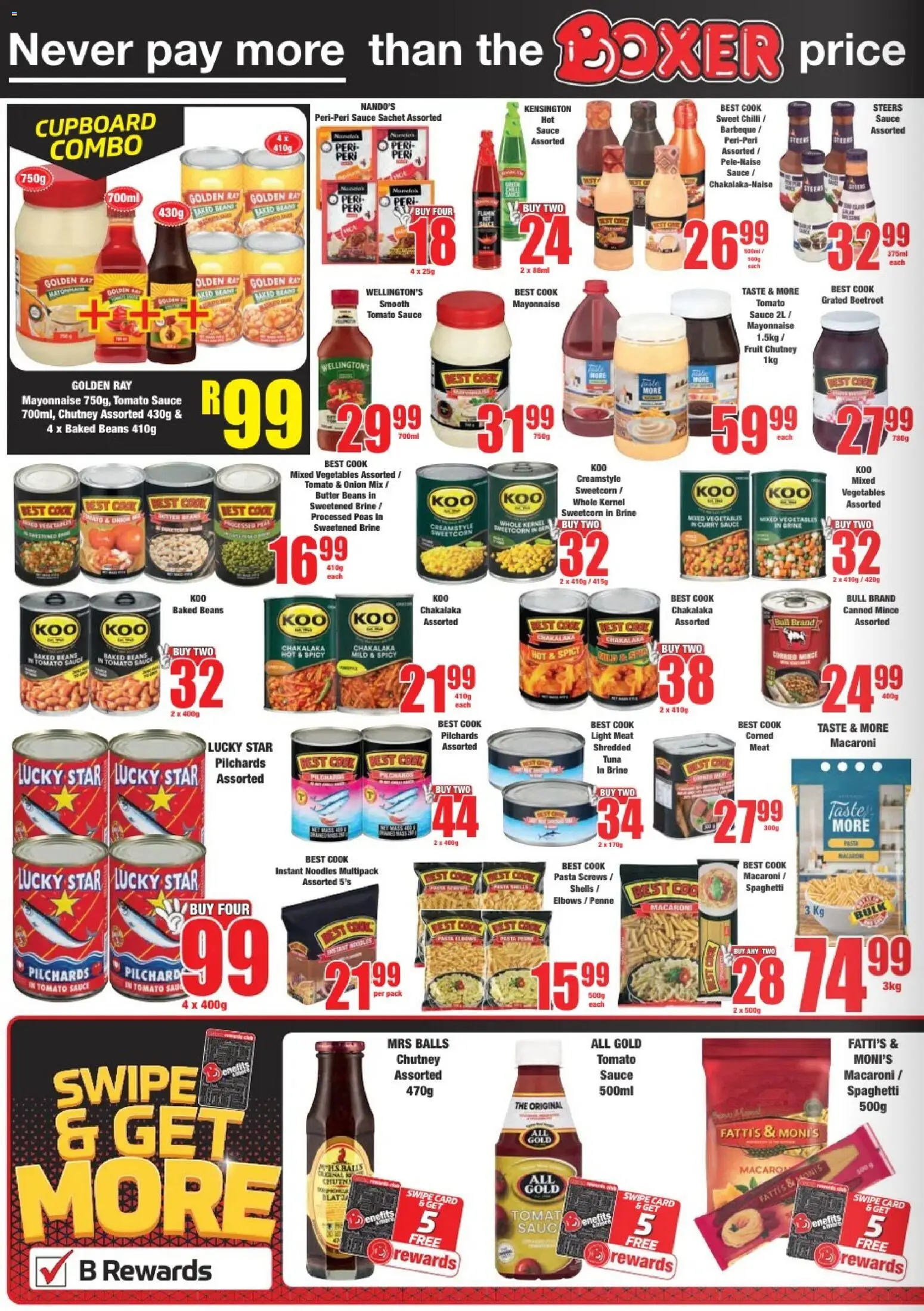 New Boxer catalogue – valid from 23.02.2026 | Page: 8 | Products: Butter, Light, Noodles, Tomato sauce