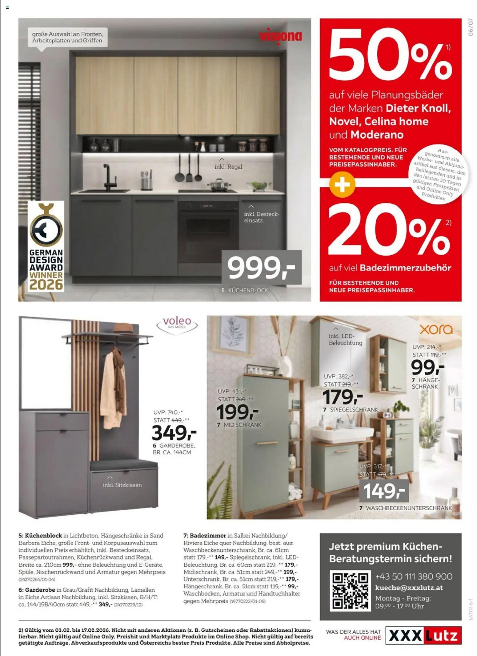 XXXLutz Prospekt aktuell gültig ab 03.02.2026 | Seite: 7 | Produkte: Uhr, Regal, Schrank