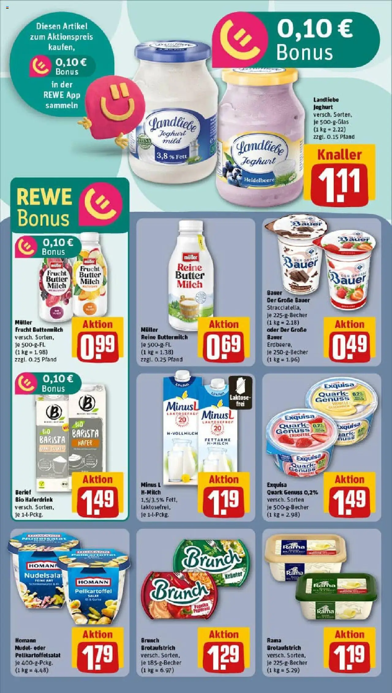 Rewe prospekt Aachen	 - gültig ab dem 03.08.2025 | Seite: 11 | Produkte: Quark, Butter, Haferdrink, Landliebe joghurt