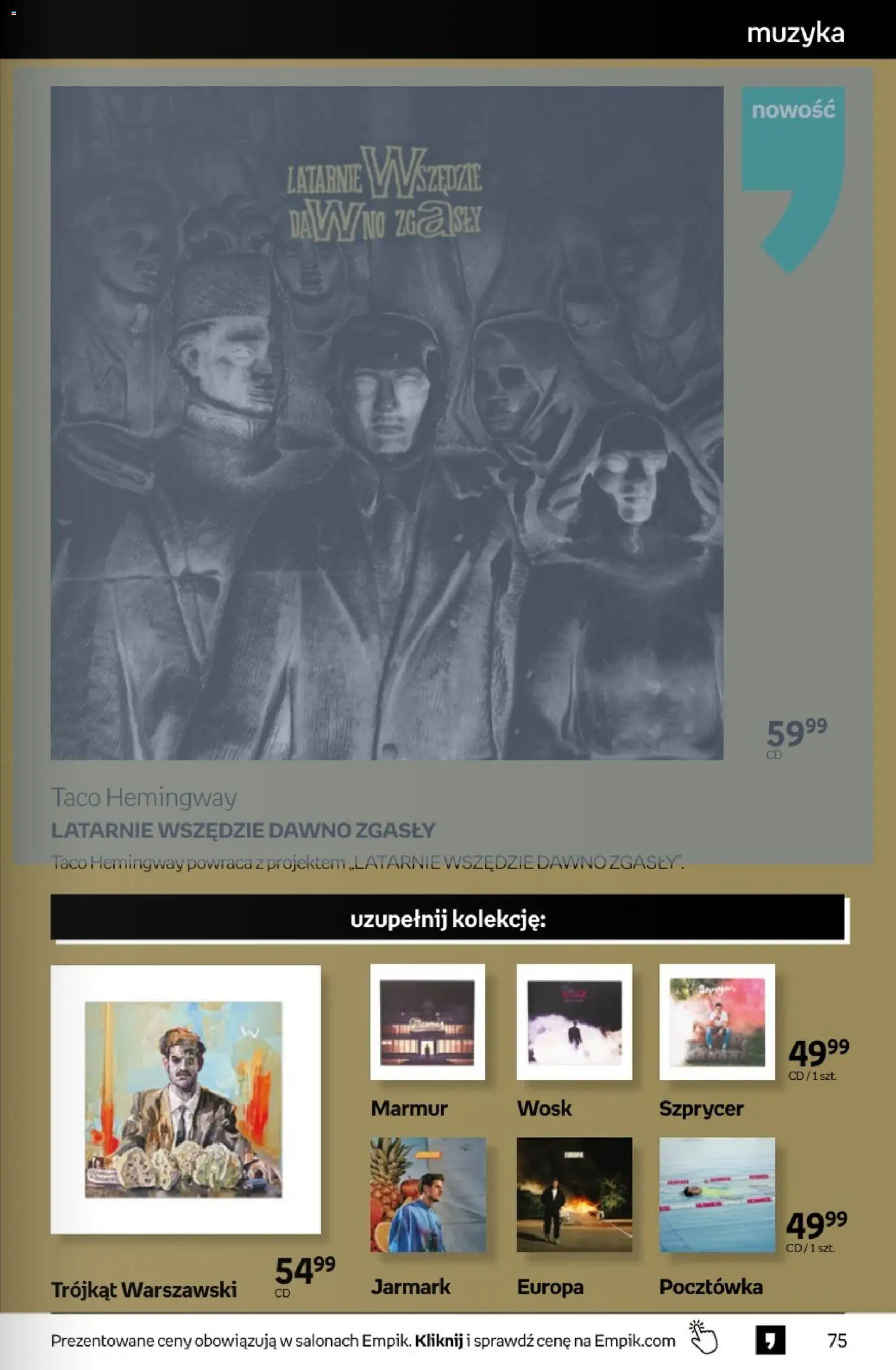 Empik promocje - Tom kultury Muzyka od 11.03.2026 | Strona: 3