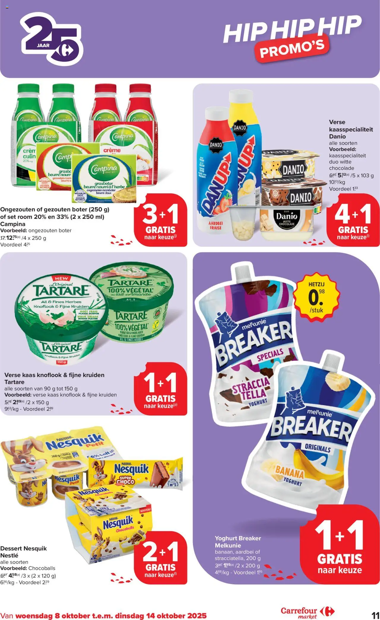 {H1} | Pagina: 11 | Producten: Knoflook, Aardbei, Crème, Yoghurt