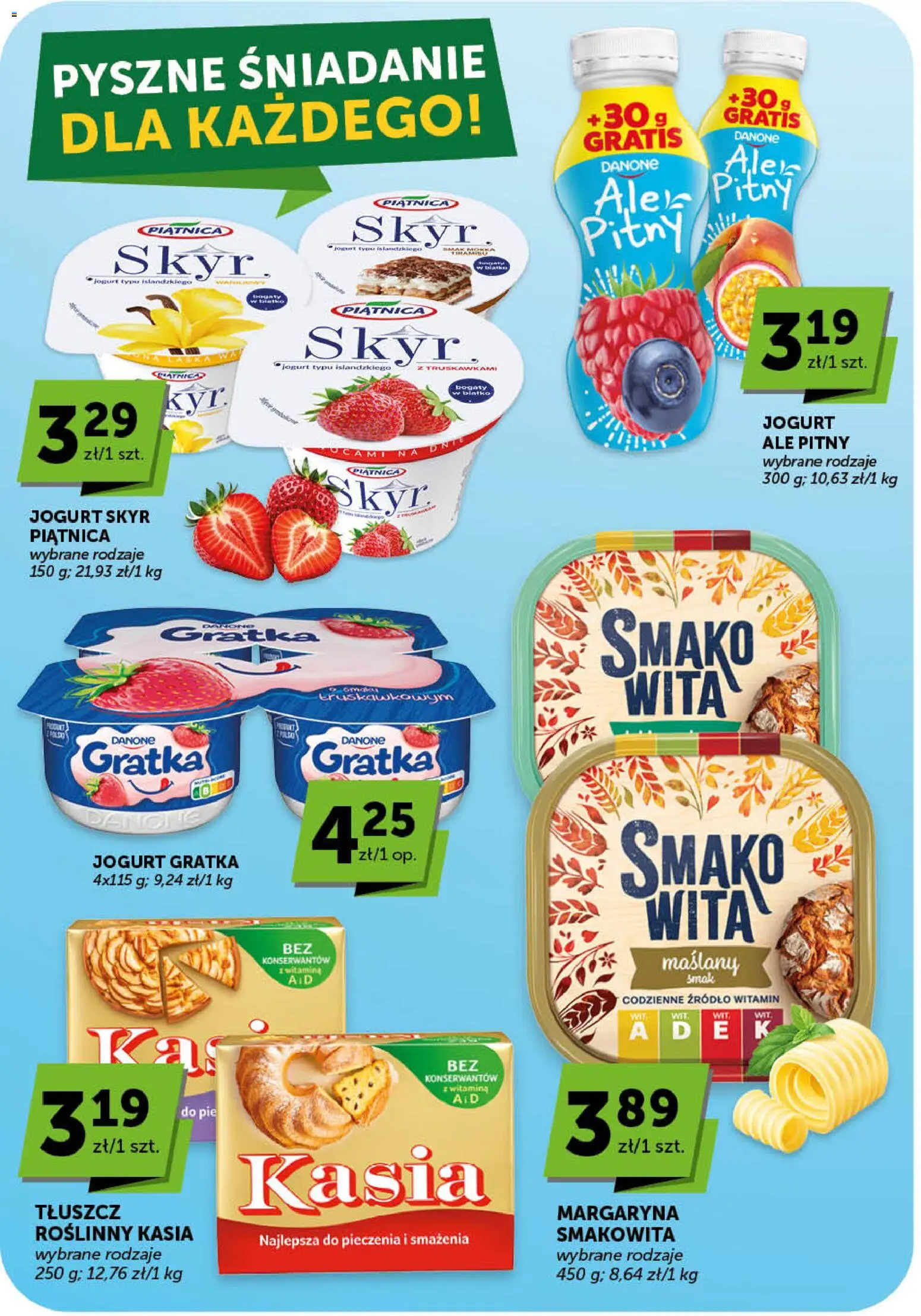 ABC gazetka - Market od 23.04.2026 | Strona: 18 | Produkty: Margaryna, Skyr piątnica, Jogurt, Skyr