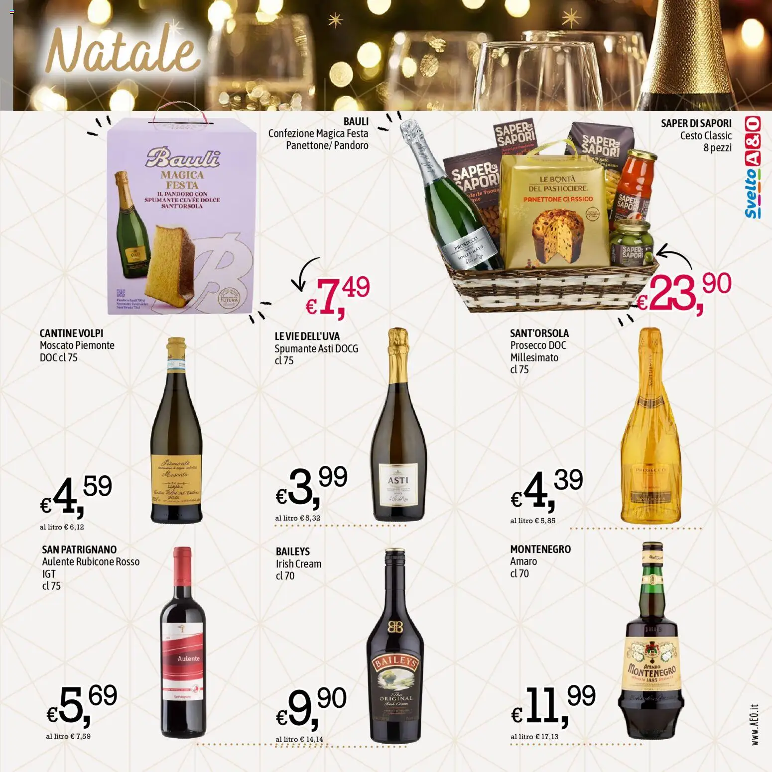 Volantino A&O del 11.12.2025 | Pagina: 3 | Prodotti: Prosecco, Pandoro, Panettone, Spumante