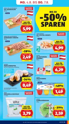 Hofer AT akciós ujság - amely érvényes a következő dátumtól: 01.08.2025 | Oldal: 17 | Termékek: Mozzarella