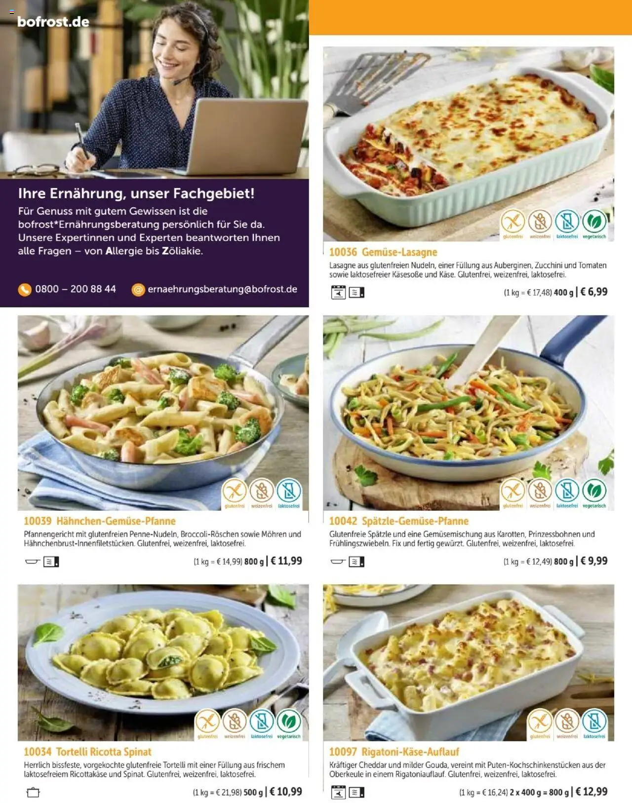 Bofrost Katalog - gültig ab dem 07.09.2025 | Seite: 138 | Produkte: Tomaten, Mohren, Zucchini