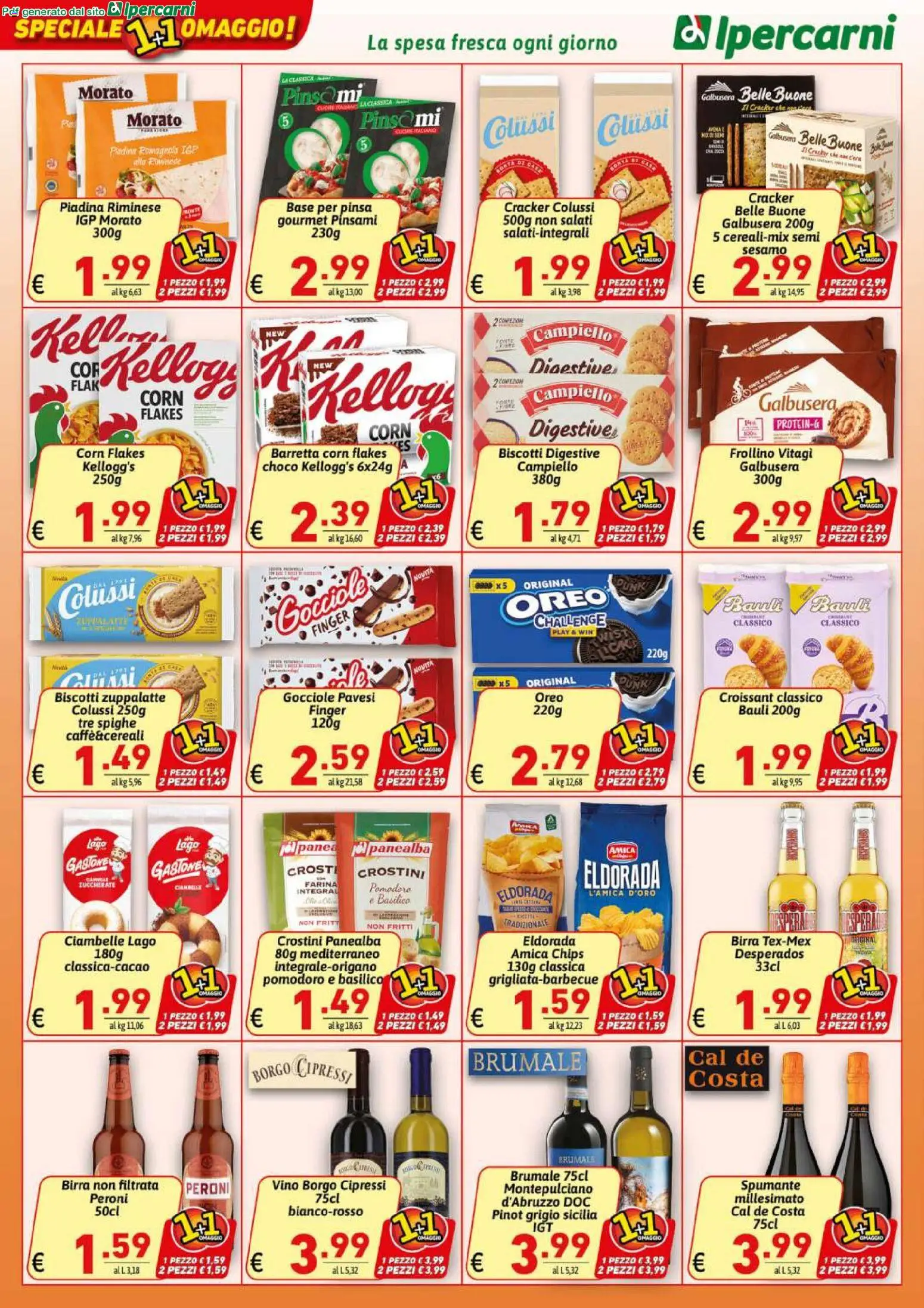 Volantino Ipercarni del 29.04.2026 | Pagina: 8 | Prodotti: Ciambelle, Birra, Pomodoro, Farina