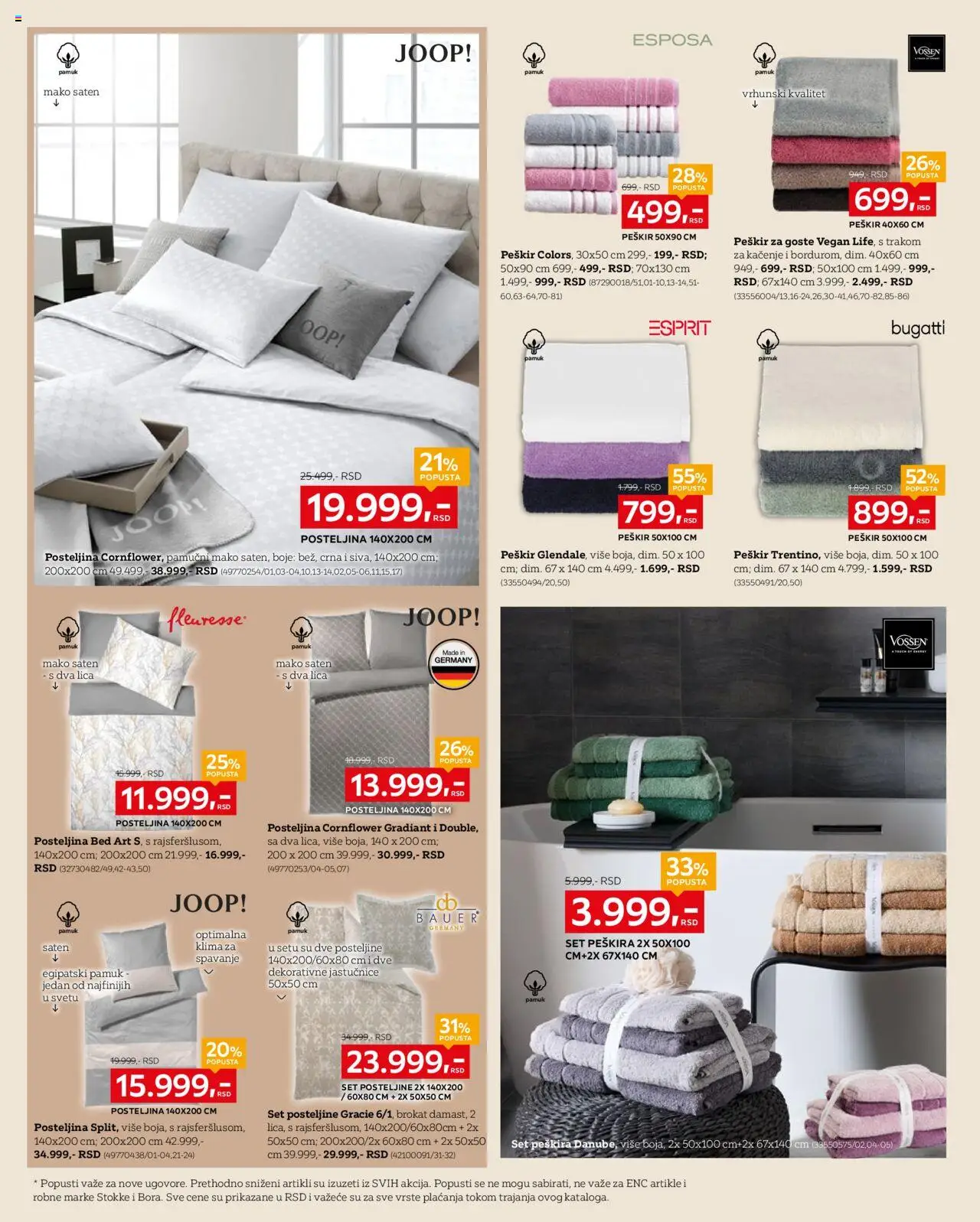 Lesnina XXXL katalog - važi od 29.09.2025 | Strana: 22 | Proizvode: Peškir, Posteljine, Klima