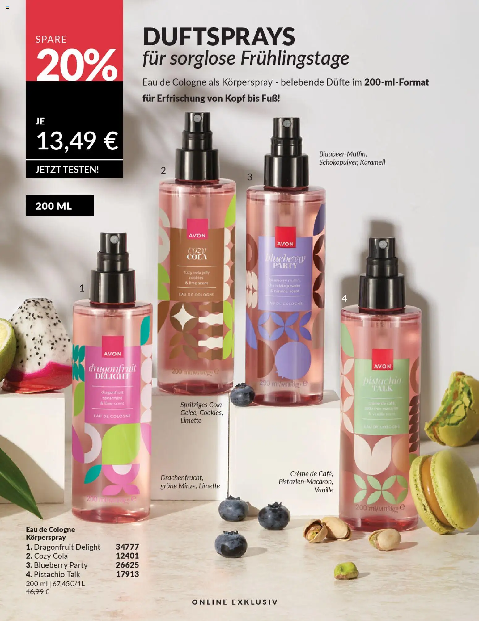 AVON Katalog März 2026 – gültig ab 01.03.2026 | Seite: 194 | Produkte: Cola, Creme, Eau de Cologne, Körperspray