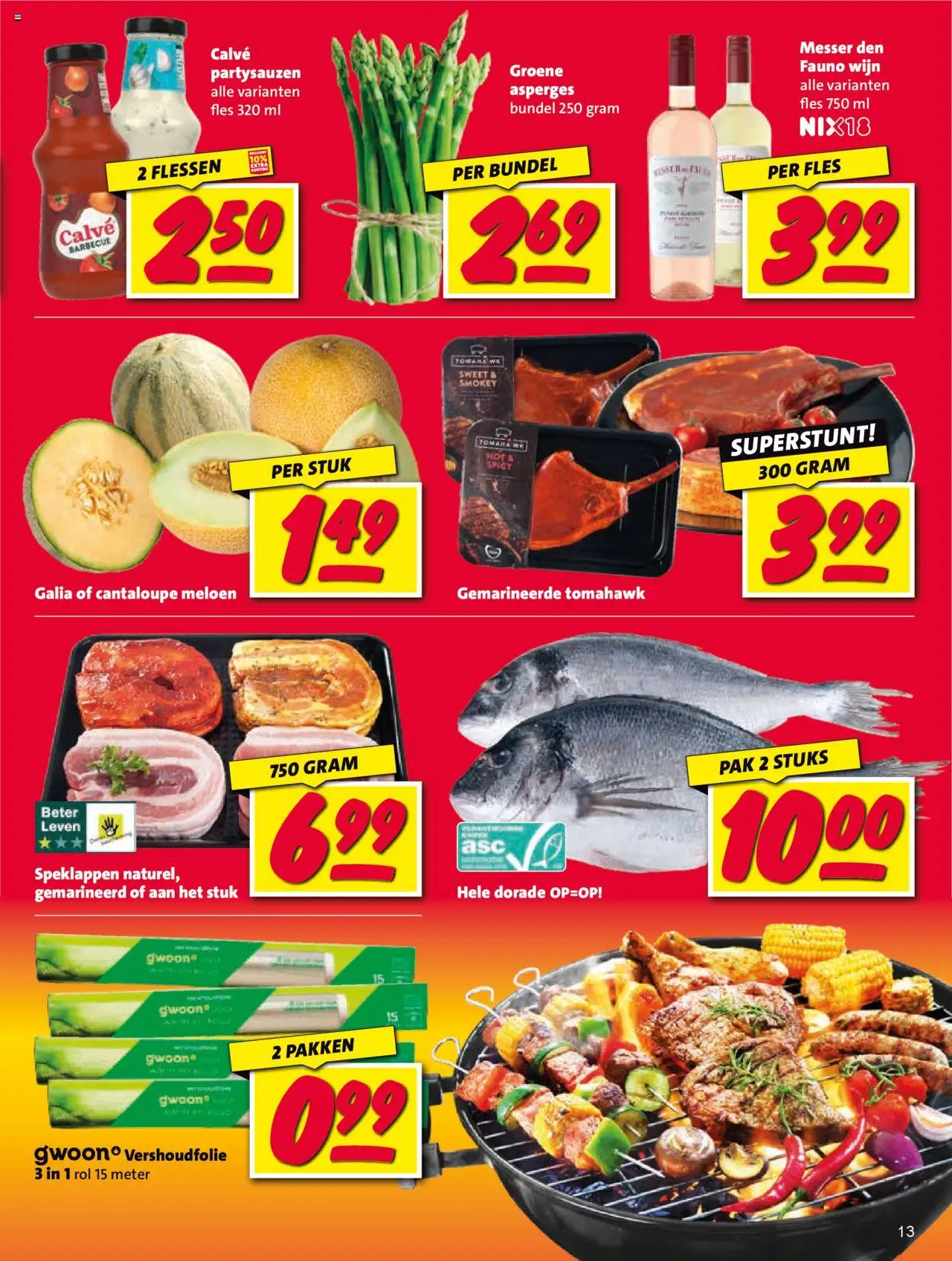 | Pagina: 13 | Producten: Meloen, Asperges, Wijn, Fles