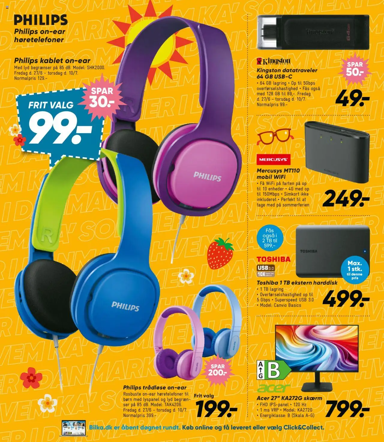 Bilka Tilbudsavis gyldig fra 27.06.2025 | Side: 25 | Produkter: Skærm, USB, Lyd, Harddisk