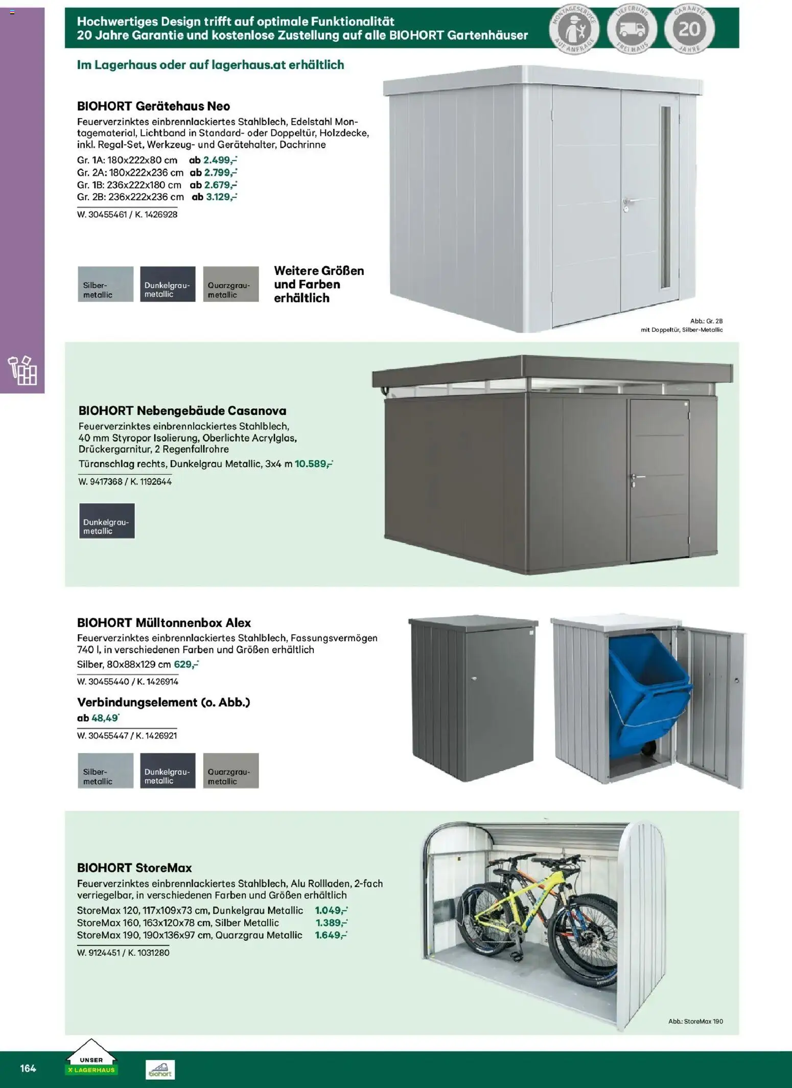 Lagerhaus Garten & Freizeit Katalog 2026 gültig ab 01.03.2026 | Seite: 164