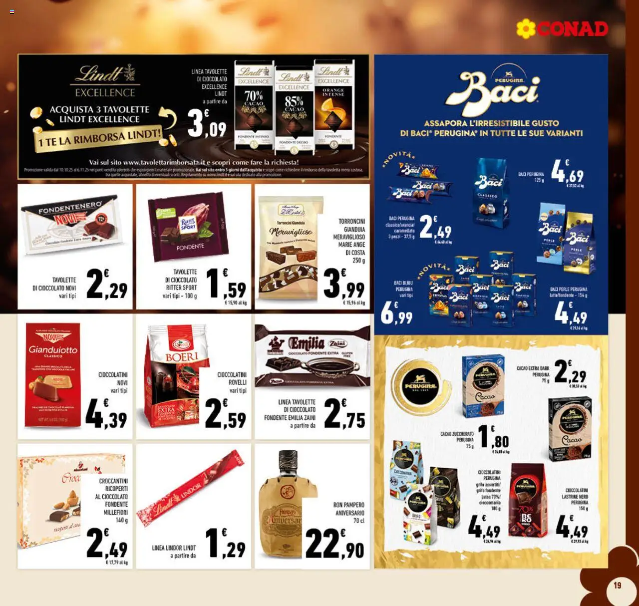 Volantino Conad del 22.10.2025 | Pagina: 19 | Prodotti: Tè, Cacao, Torroncini, Cioccolatini