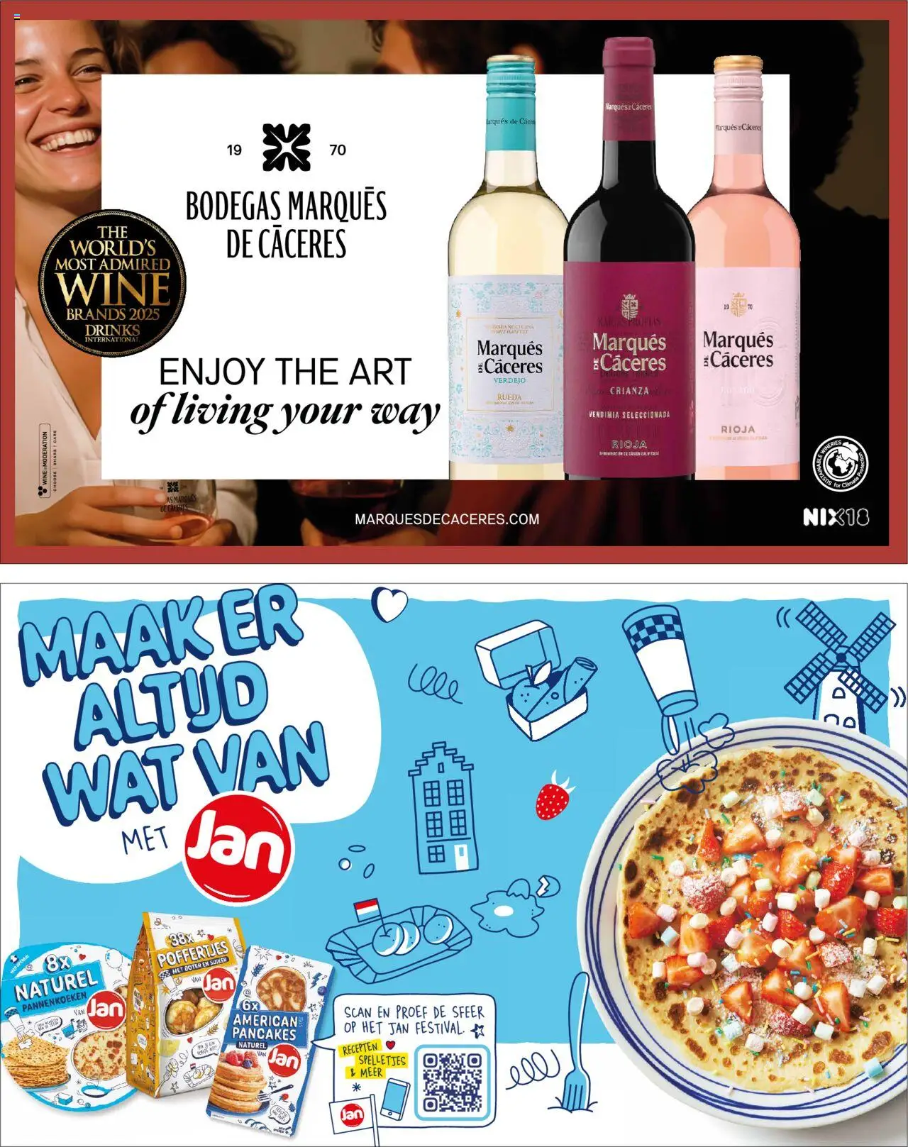 {H1} | Pagina: 15 | Producten: Boter, Waffelini, Pannenkoeken