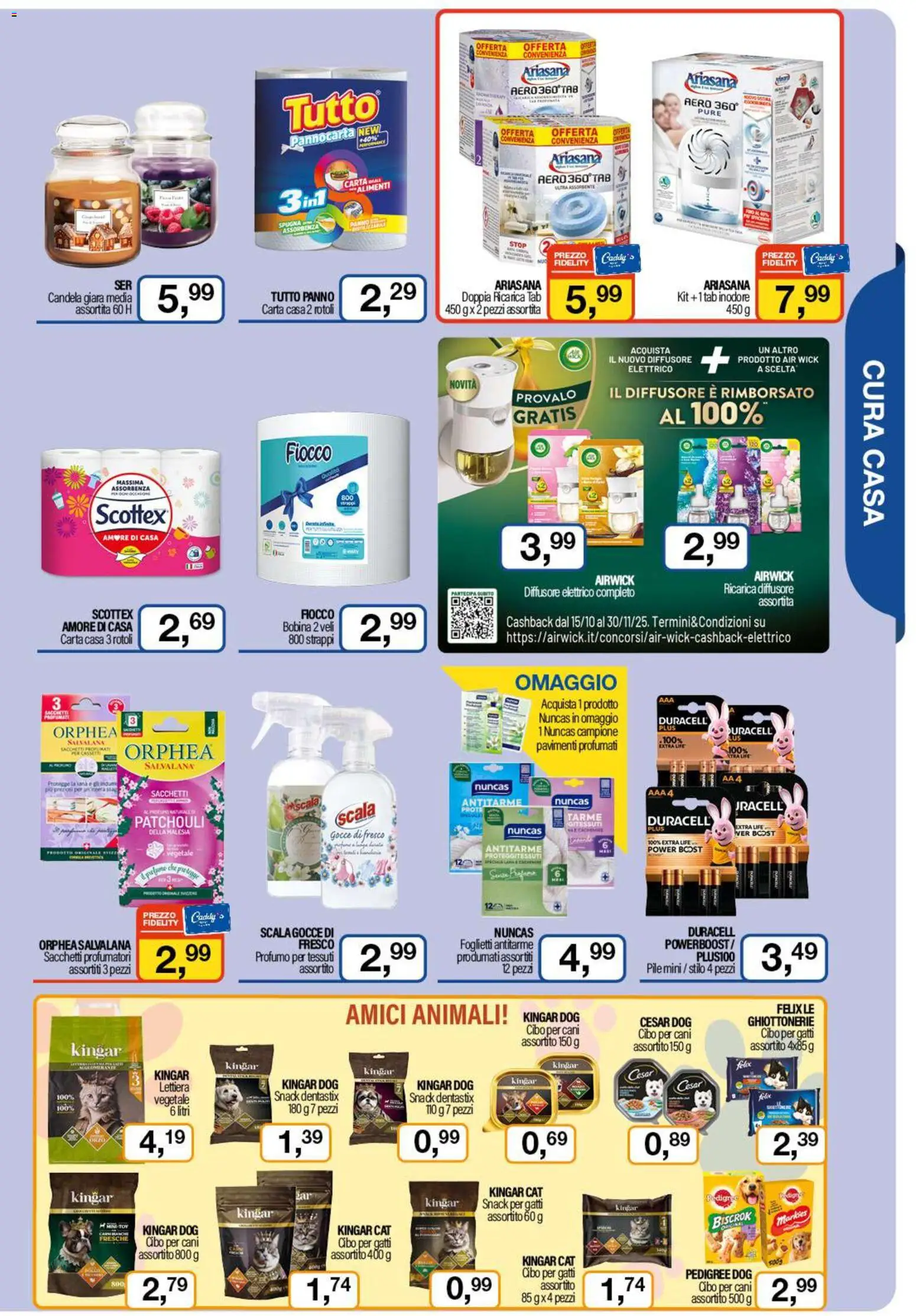 Volantino Caddy's del 23.10.2025 | Pagina: 13 | Prodotti: Spugna, Pile, Candela, Profumo