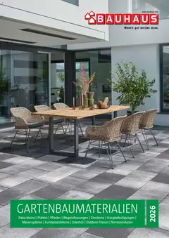 Bauhaus Gartenbaumaterialien 2026 ab 02.03.2026 gültig