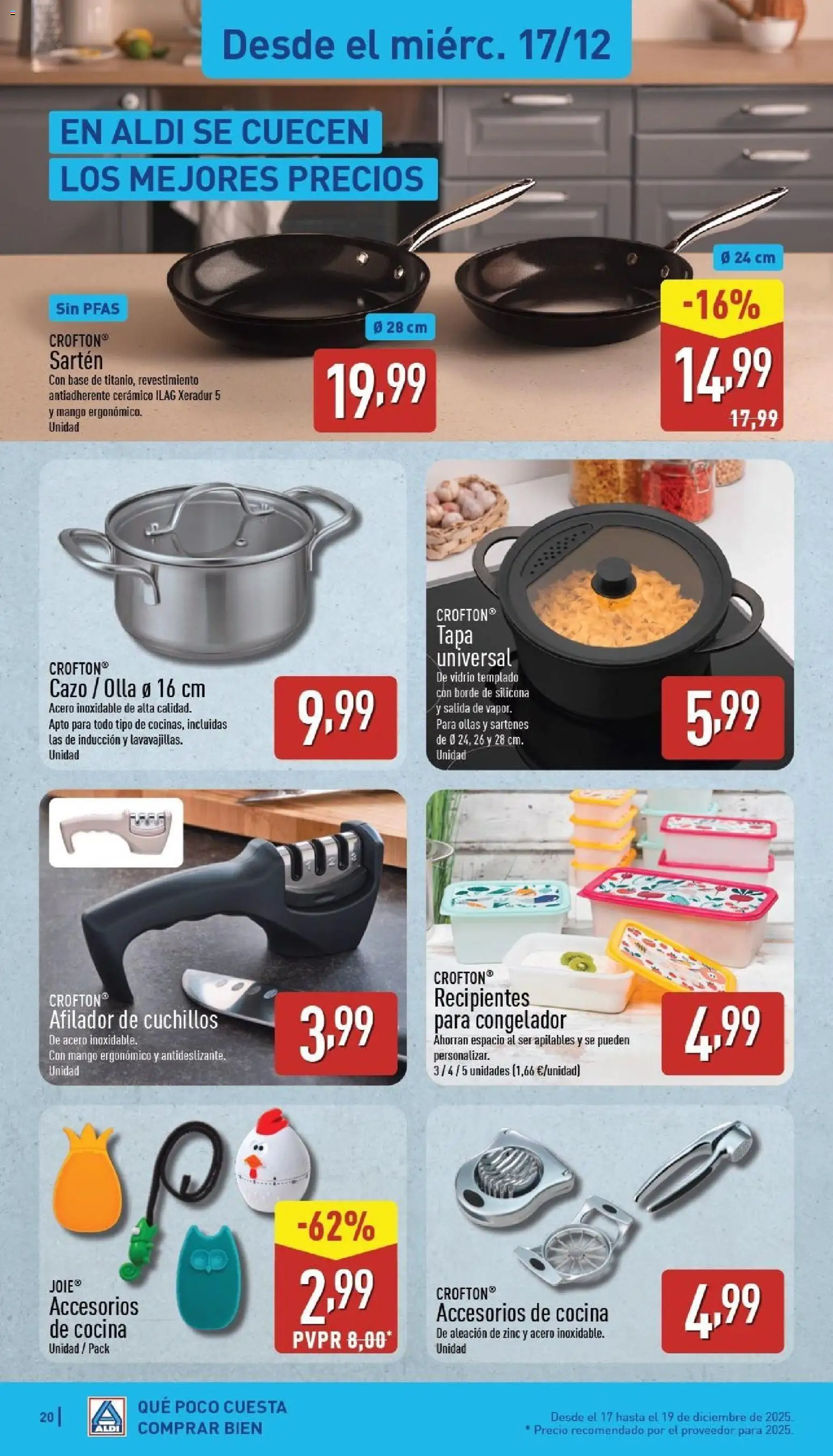 Aldi folleto Península │ válido desde el 15.12.2025 | Página: 20 | Productos: Pan, Congelador, Lavavajillas, Ρούτερ