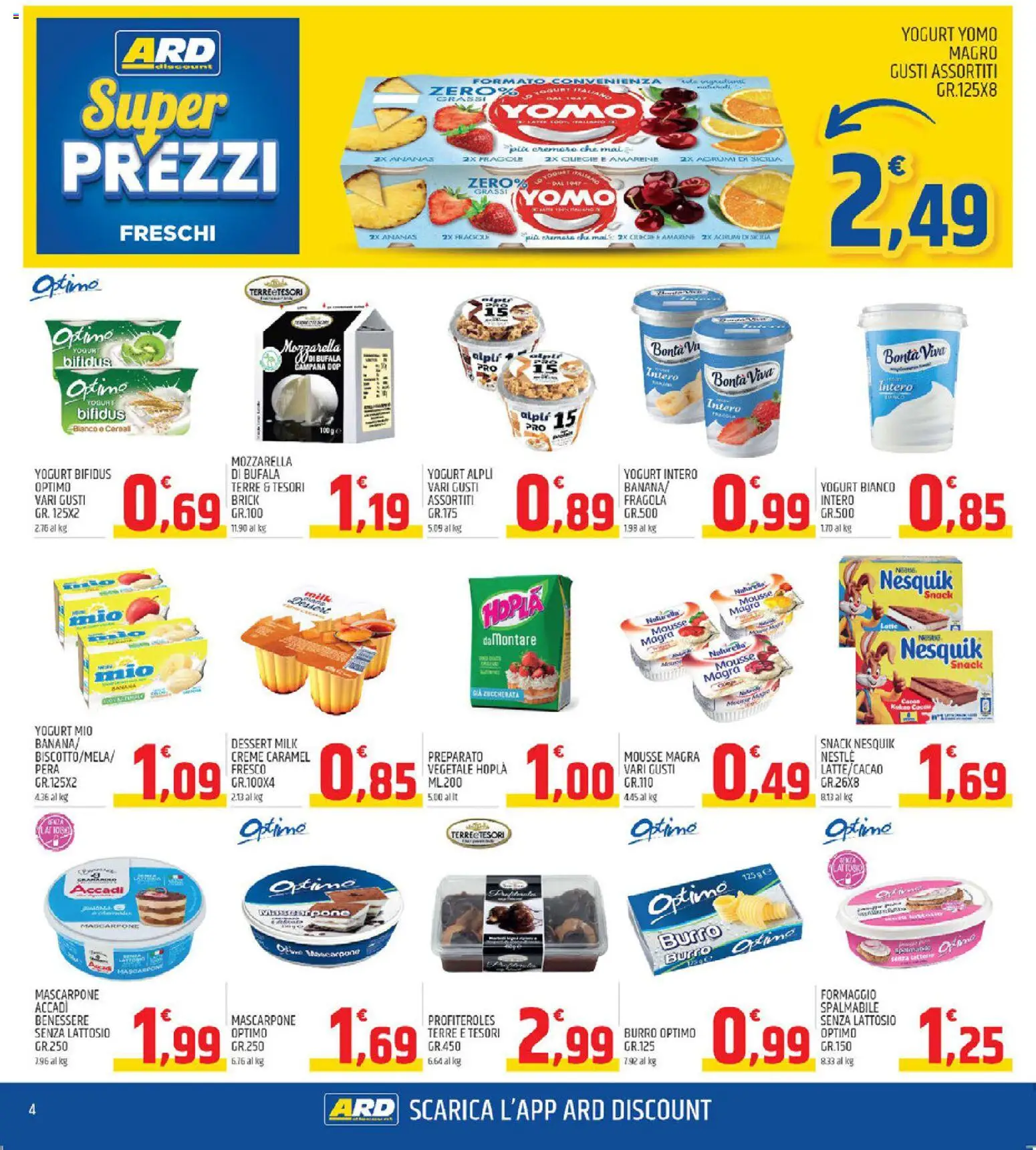 Volantino ARD Discount del 13.11.2025 | Pagina: 4 | Prodotti: Fragole, Formaggio, Agrumi, Mascarpone