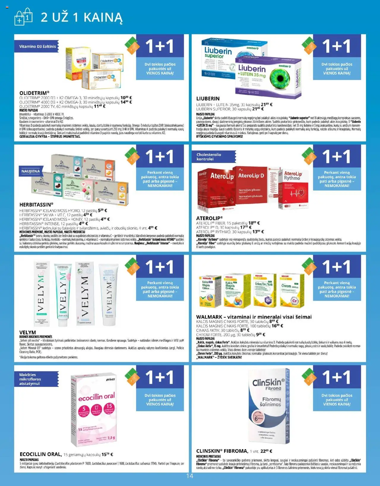 Gintarinė - Leidinys│galioja nuo 01.08.2025 | Puslapis: 14 | Prekių: Ledinukai, Vaizdo