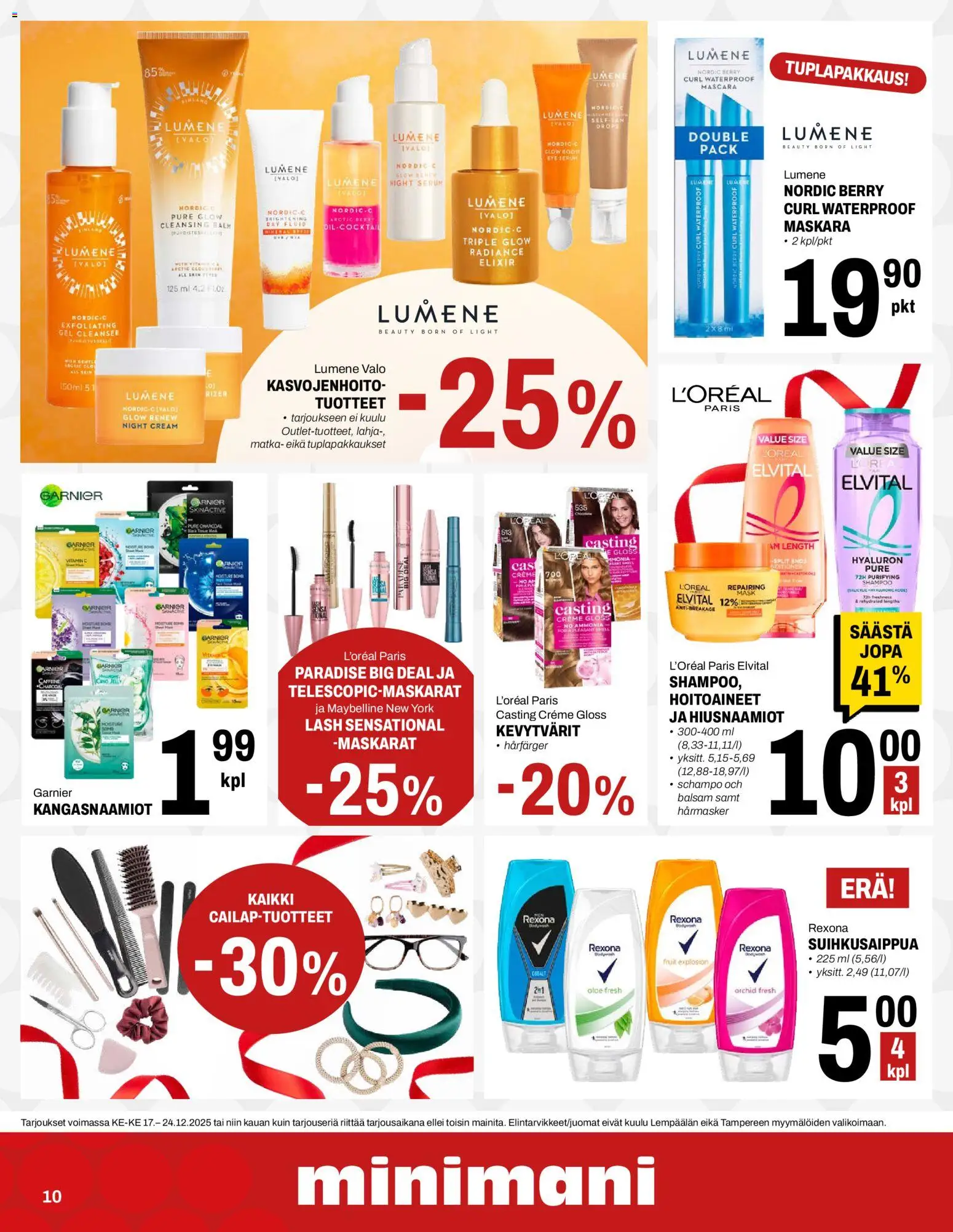 Minimani tarjoukset – voimassa 17.12.2025 alkaen | Sivu: 10 | Tuotteet: Shampoo