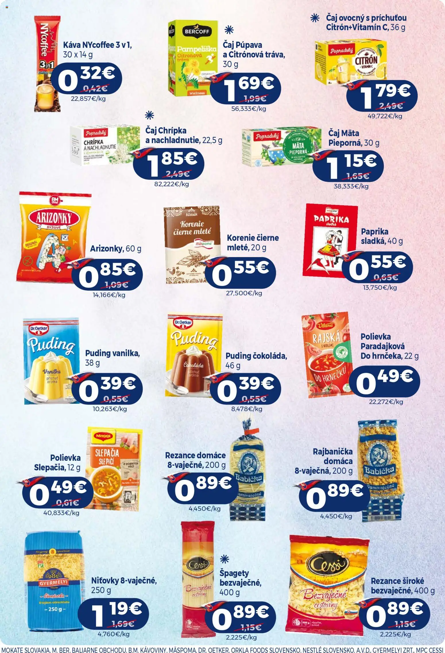 Nové Milk Agro akcie – leták je platný od 04.03.2026 | Strana: 12 | Produkty: Paprika, Puding, Rezance, Špagety