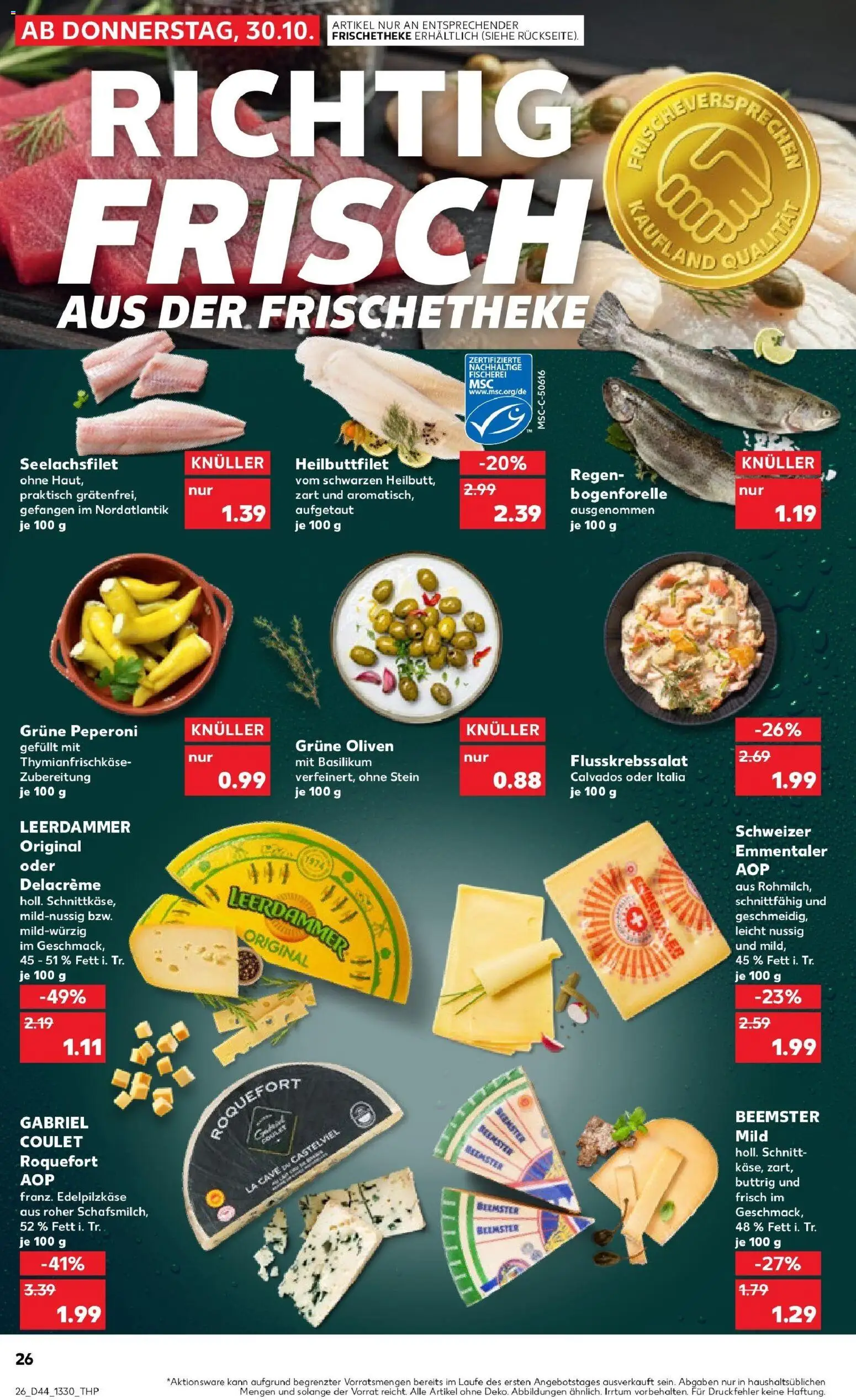 Kaufland prospekt Essen	 – gültig ab 30.10.2025 | Seite: 26 | Produkte: Leerdammer