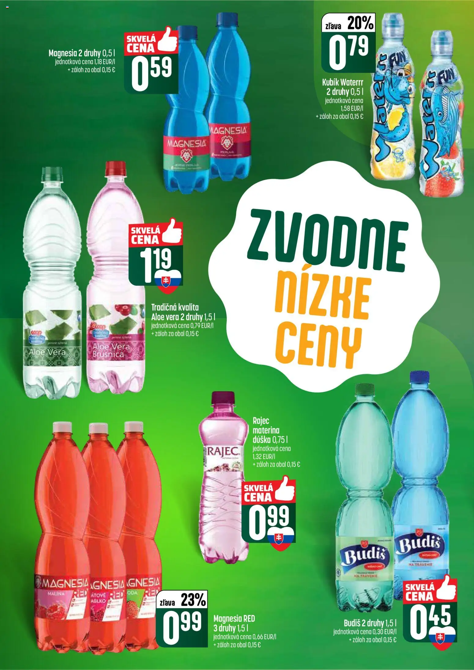 Nové COOP Jednota akcie – leták je platný od 16.04.2026 | Strana: 42 | Produkty: Rajec, Budiš, Magnesia