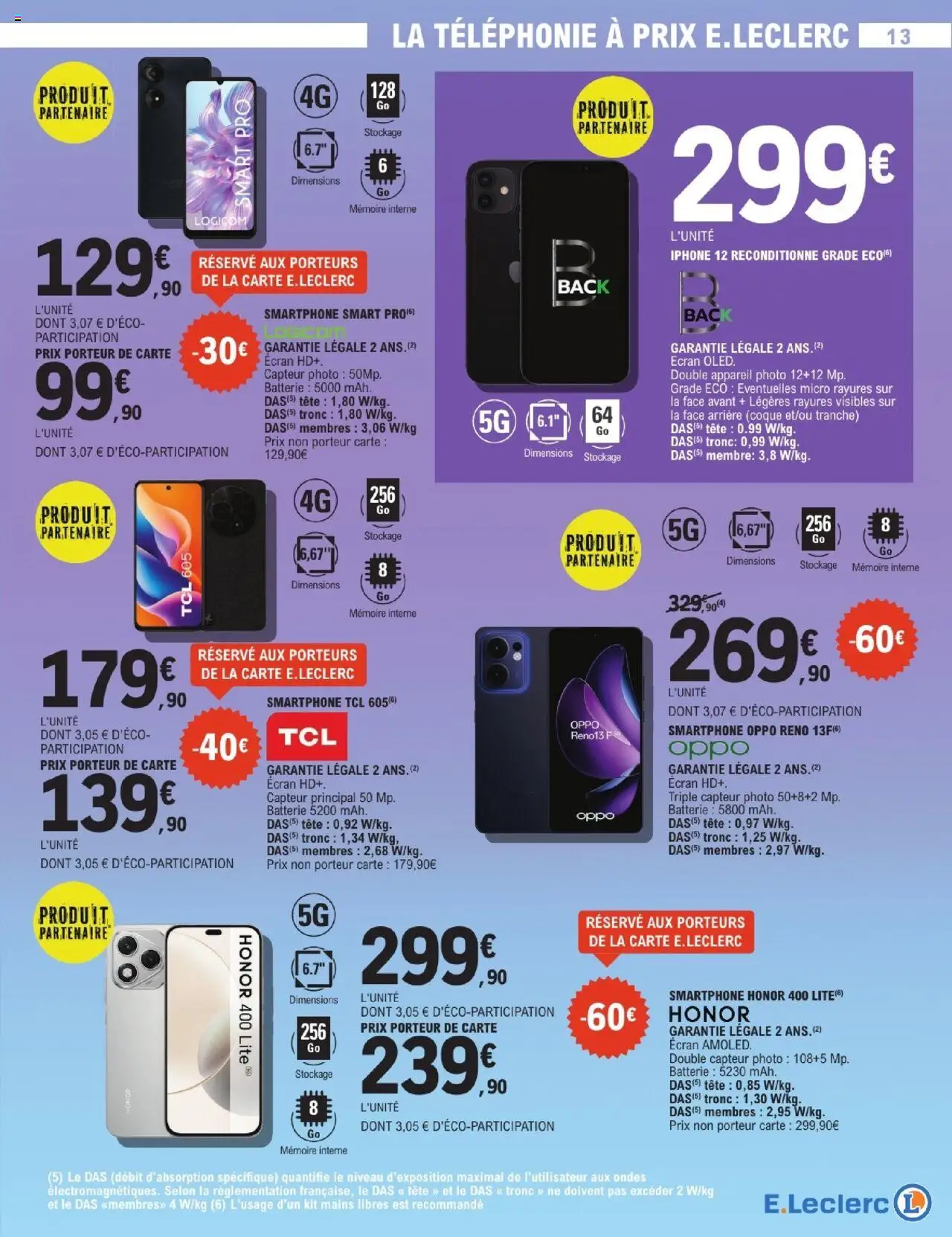  | Page: 13 | Produits: Smartphone, Appareil photo, Batterie, Iphone