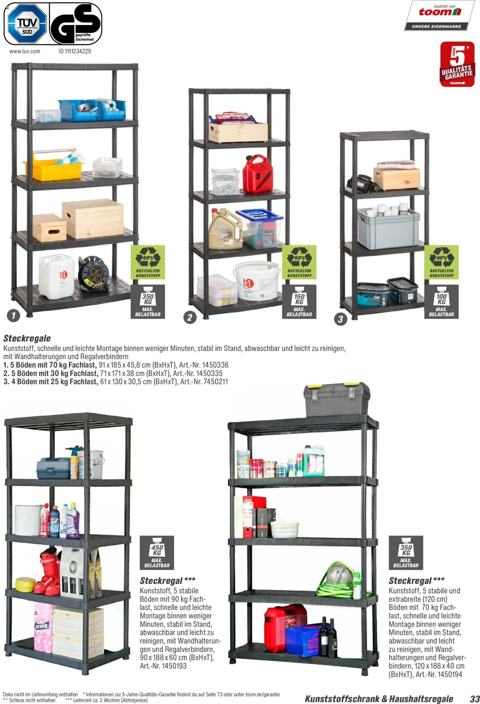 Toom Baumarkt  Wohnen & Haushalt 2026 – gültig ab 01.01.2026 | Seite: 33