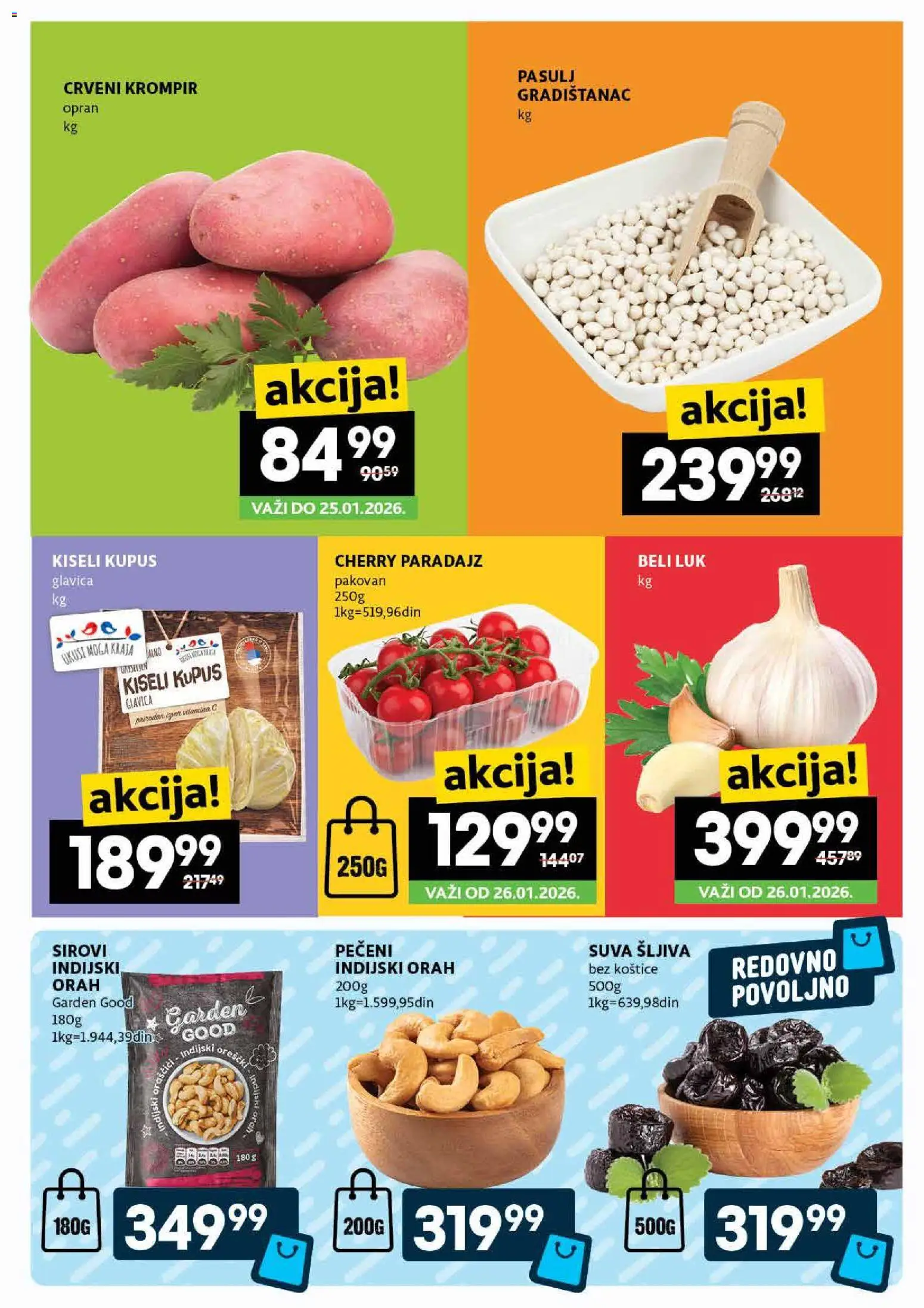 Roda katalog - važi od 22.01.2026 | Strana: 3 | Proizvode: Krompir, Beli luk, Šljiva, Paradajz