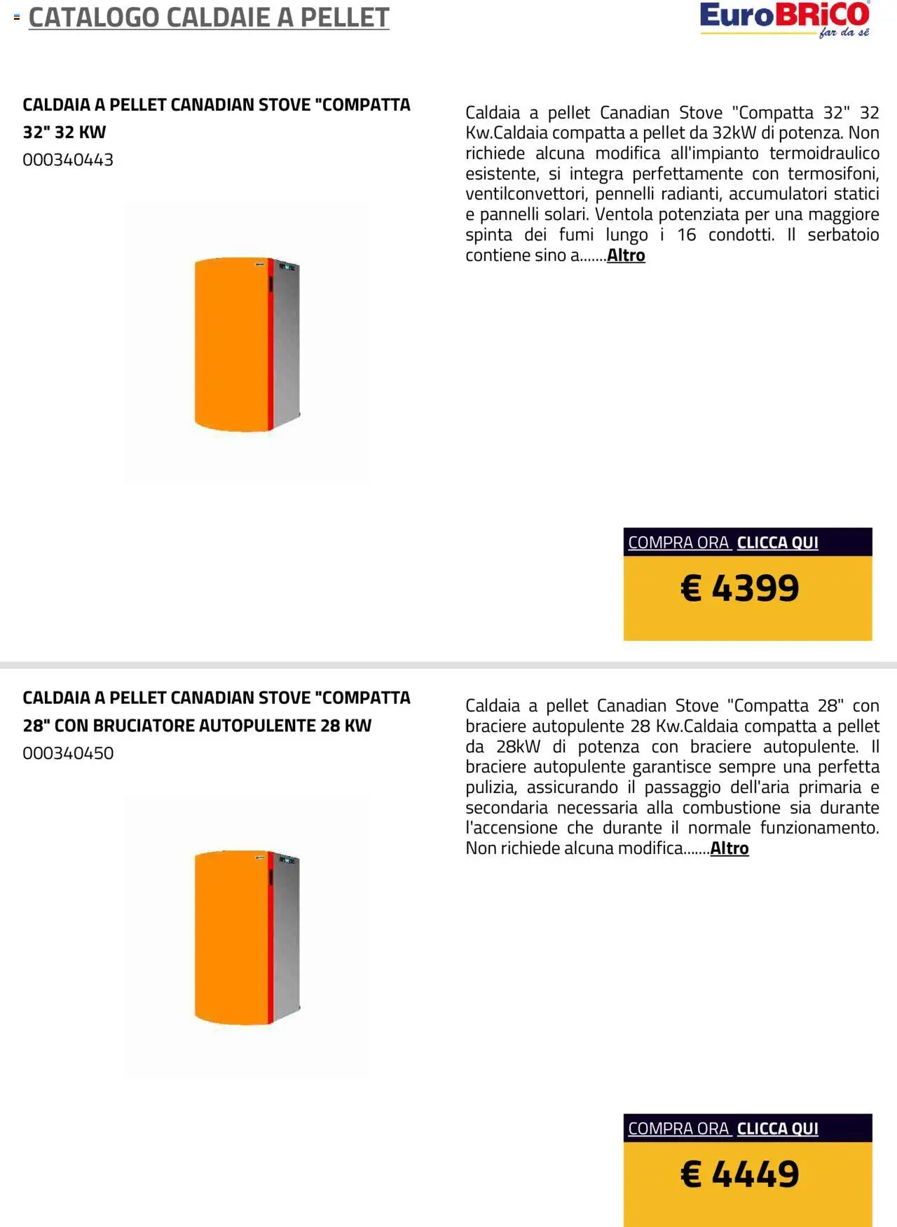 Volantino Eurobrico del 23.07.2025 | Pagina: 7 | Prodotti: Pellet, Caldaia