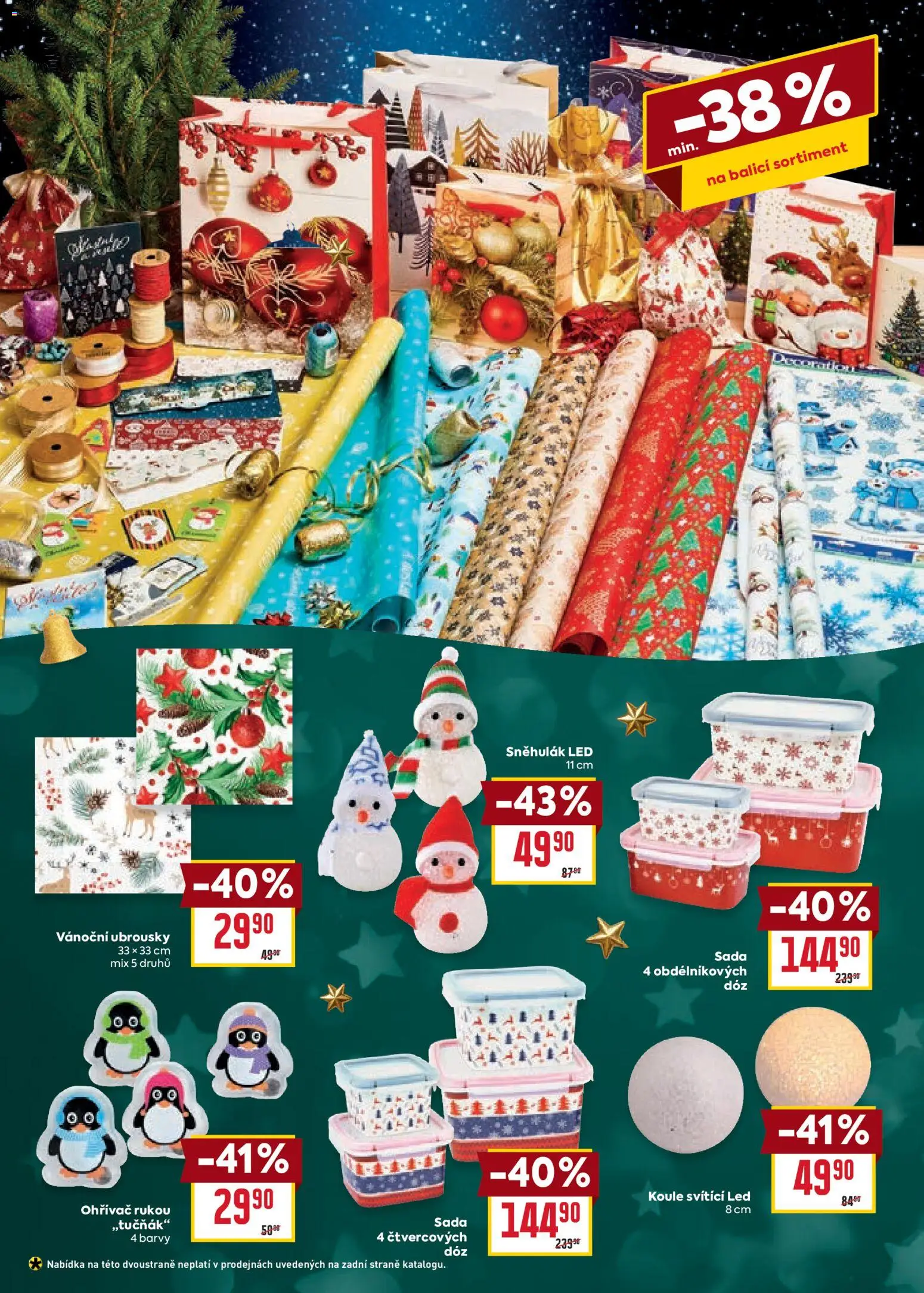 Billa leták - Vánoční nabídka od 12.11.2025 | Strana: 6 | Produkty: Ubrousky, Ohřívač rukou, Barvy, LED