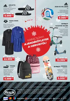 Hervis Sports Akciós újság - amely érvényes a következő dátumtól: 16.12.2025 | Oldal: 12 | Termékek: Hátizsák, Egér, Gördeszka, Köntös