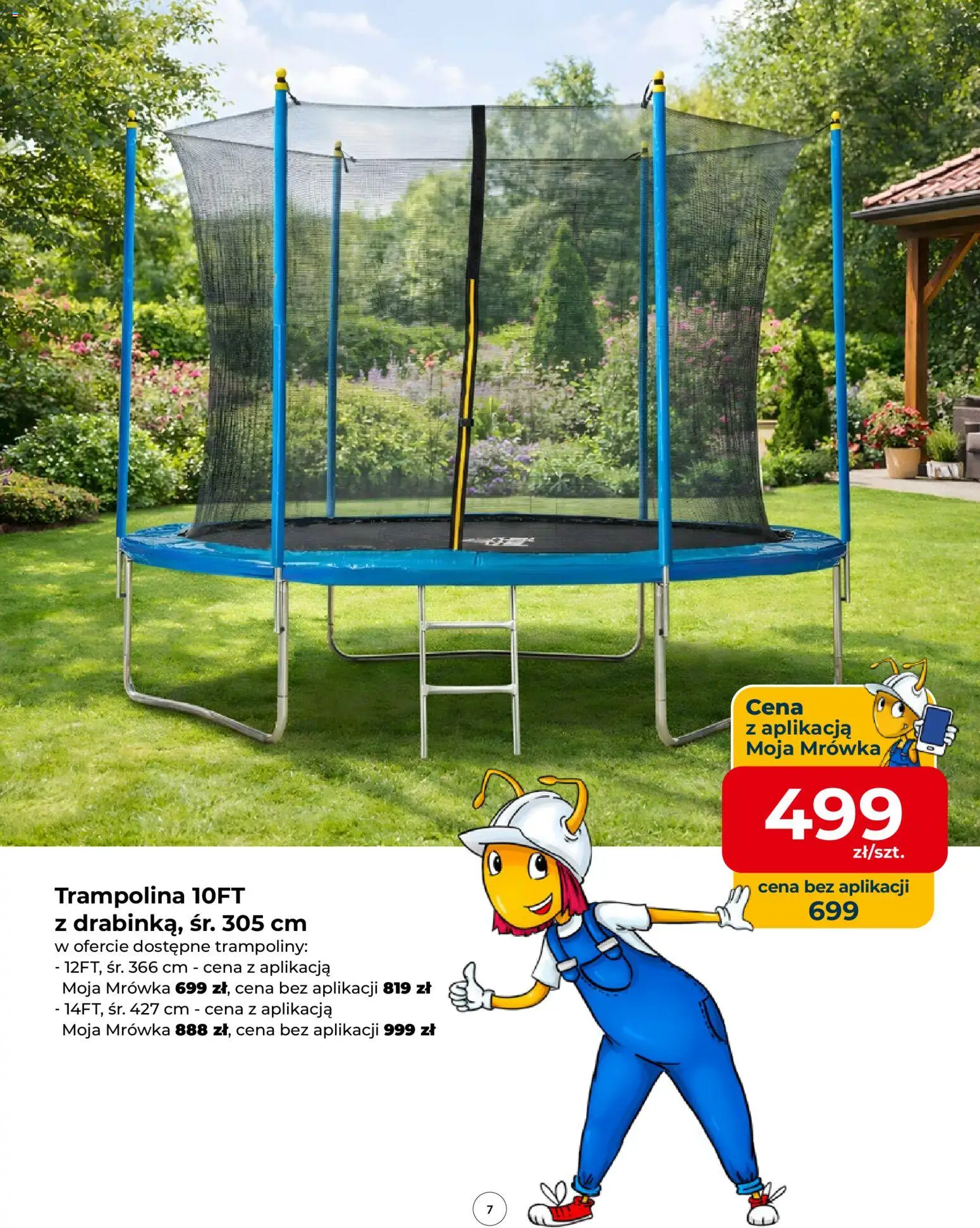 Mrówka gazetka od 23.04.2026 | Strona: 7 | Produkty: Trampolina