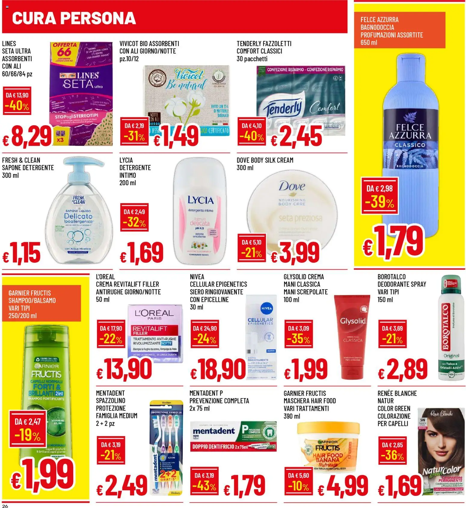 Volantino Galassia del 13.11.2025 | Pagina: 26 | Prodotti: Shampoo, Maschera, Intimo, Profumo