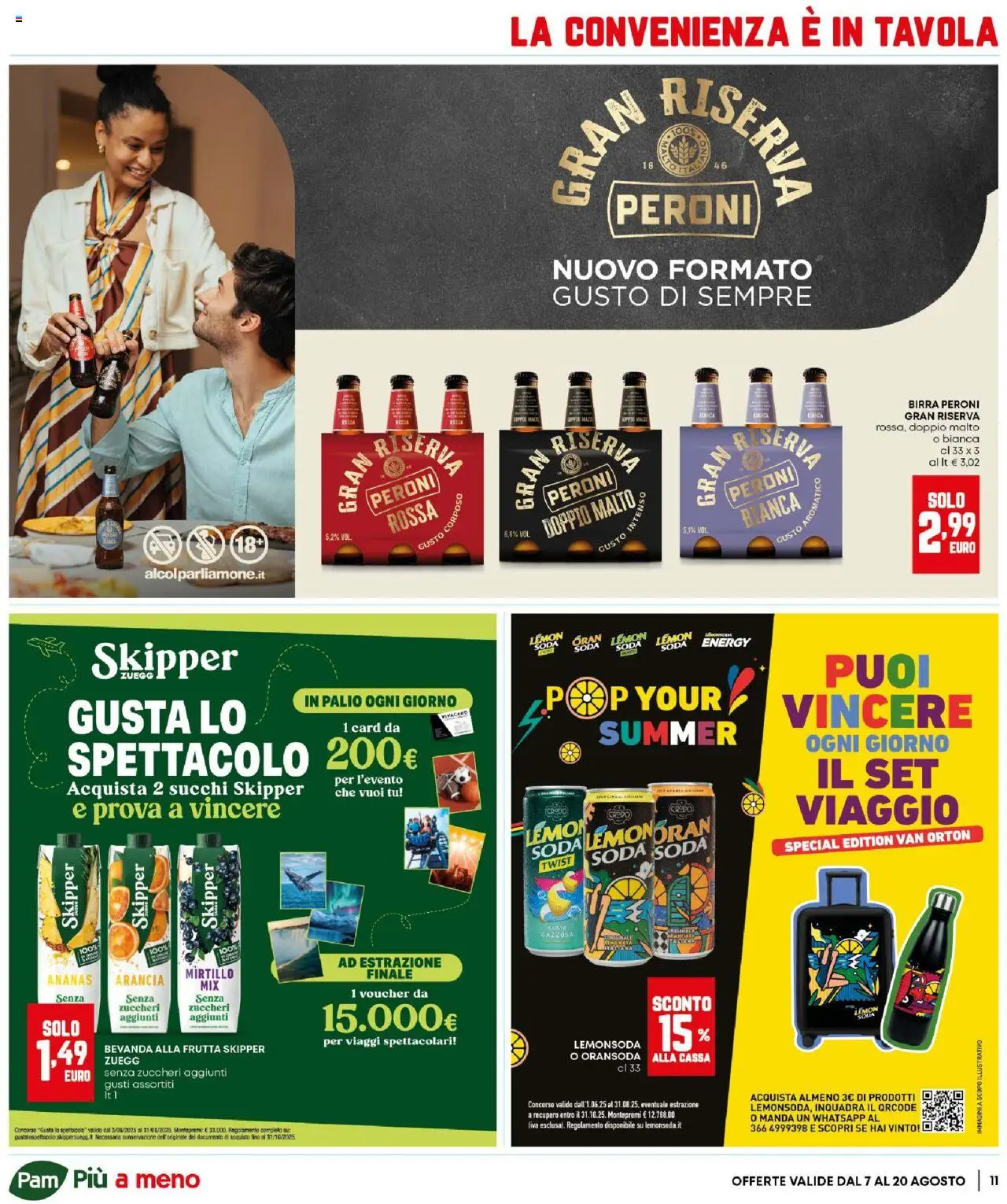 Volantino Panorama del 07.08.2025 | Pagina: 11 | Prodotti: Birra, Frutta, Ananas, Arancia