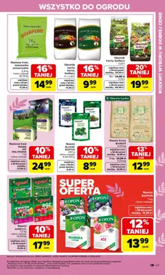 Pogląd oferty "Carrefour gazetka - Ogród" - ważna od 02.03.2026 | Strona: 23 | Produkty: Nasiona, Rosliny