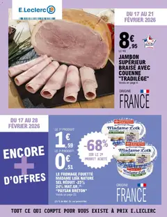 E.Leclerc - Prévisualisation de E.Leclerc Catalogue le goût du frais valide à partir de 17.02.2026