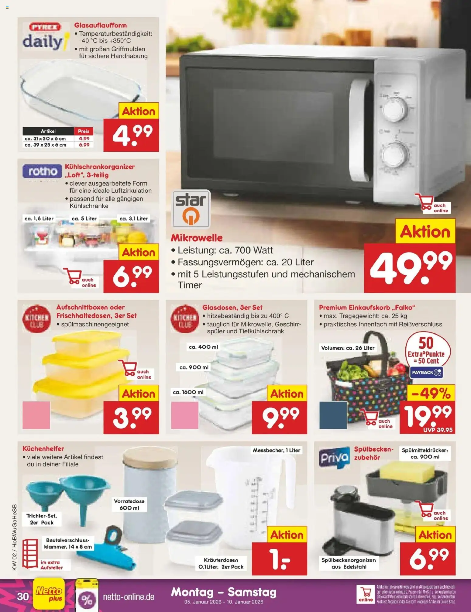 Netto Marken-Discount - Netto: Wochenangebote – gültig ab 05.01.2026 | Seite: 30 | Produkte: Mikrowelle