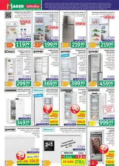 Novi Jager katalog ponudbe – veljaven od 17.09.2025 | Stran: 13 | Izdelki: Hladilnik, Omara, Zamrzovalna omara