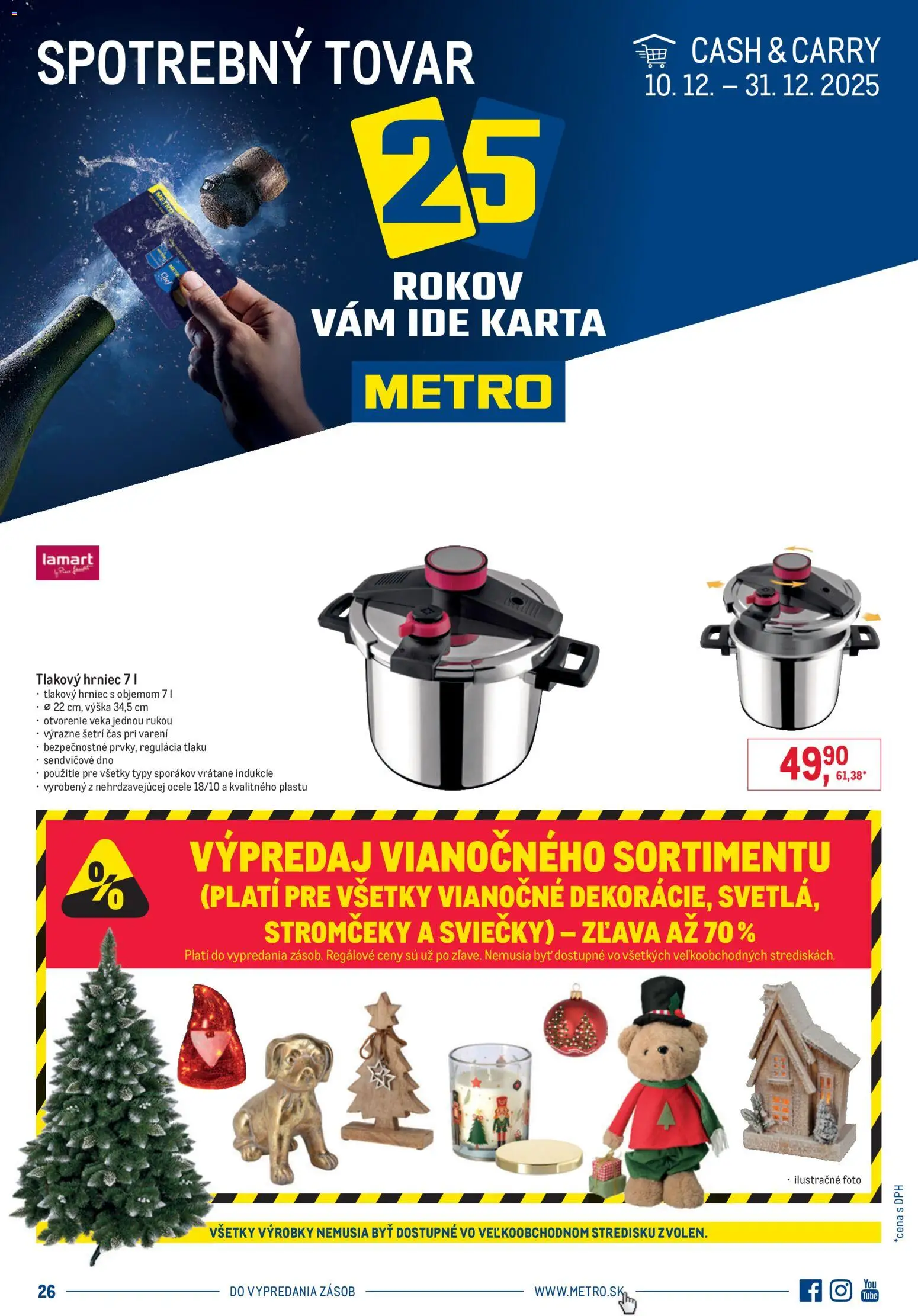 Nové Metro akcie – leták je platný od 10.12.2025 | Strana: 1 | Produkty: Sviečky