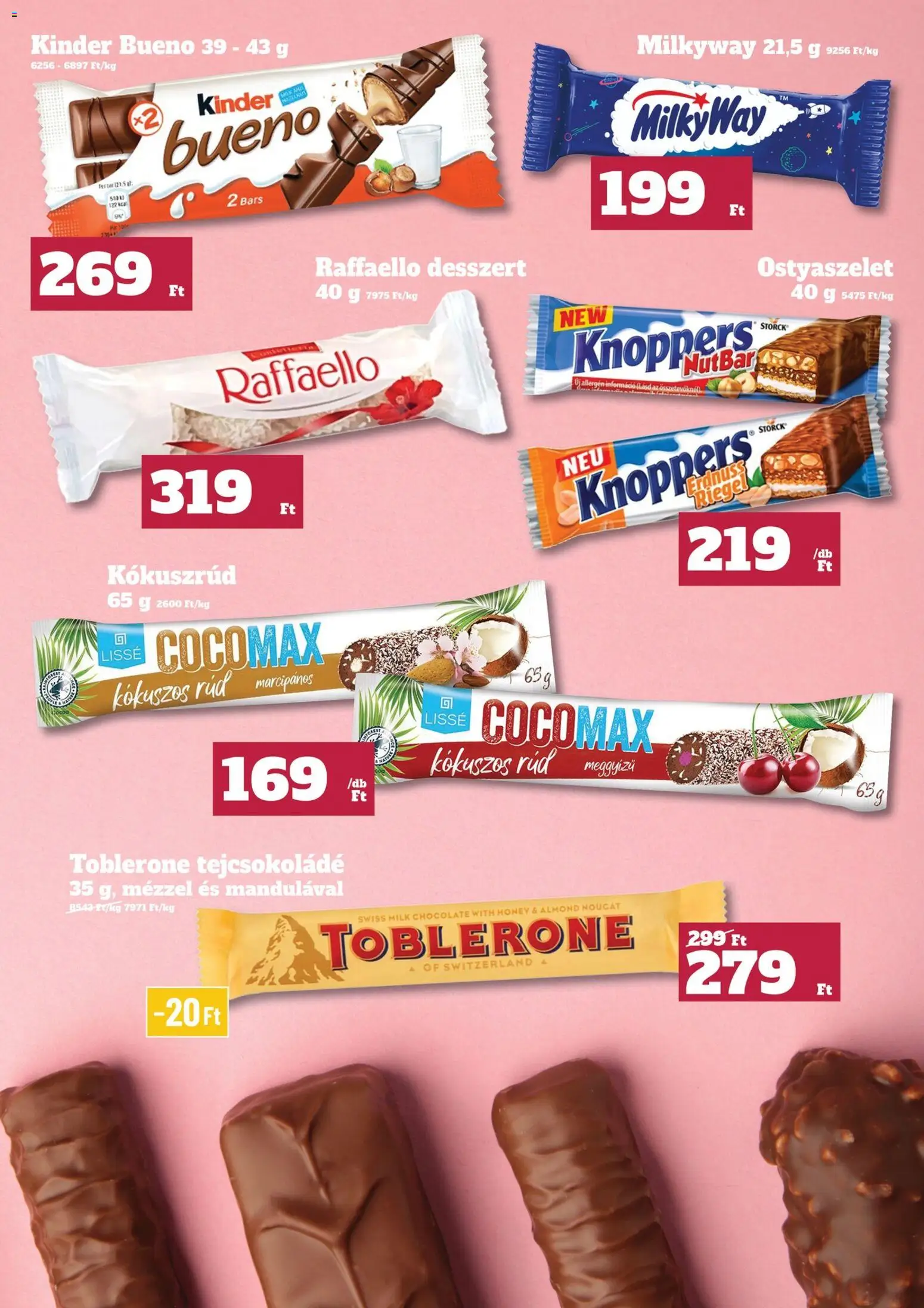 Family Diszkont akciós ujság - amely érvényes a következő dátumtól: 09.04.2026 | Oldal: 3 | Termékek: Raffaello, Ostyaszelet, Tejcsokoládé