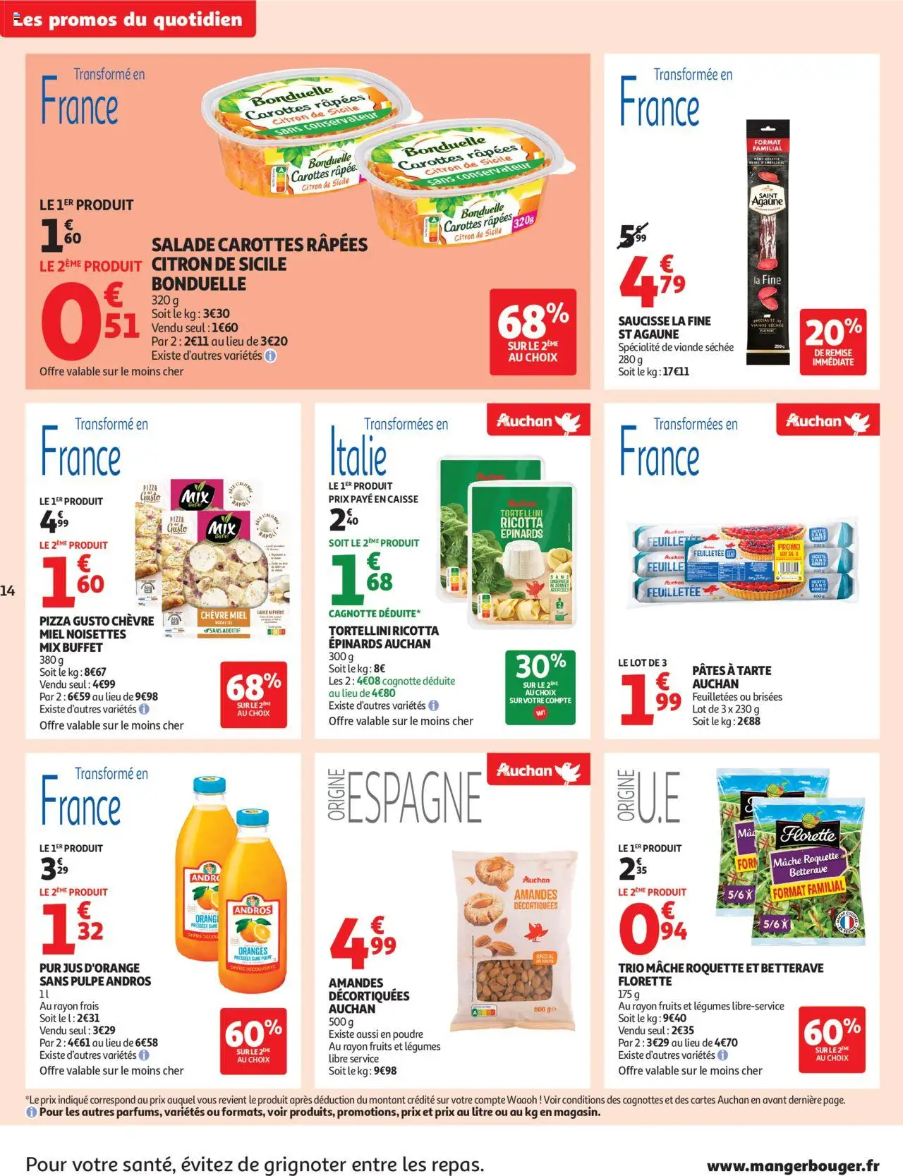  | Page: 14 | Produits: Citron, Amandes décortiquées, Betterave, Jus