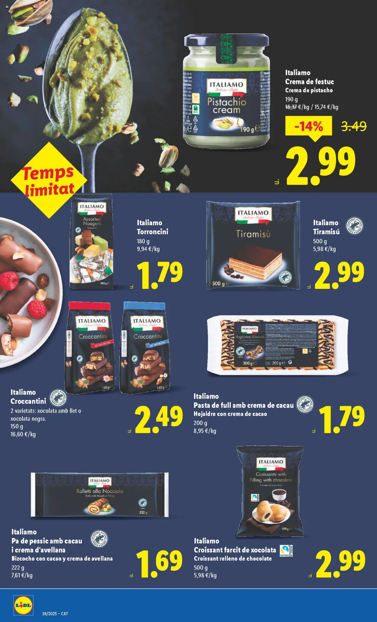 Lidl folleto │ válido desde el 22.09.2025 | Página: 30 | Productos: Λουκανικοπιτάκια, Chocolate, Pasta, Crema